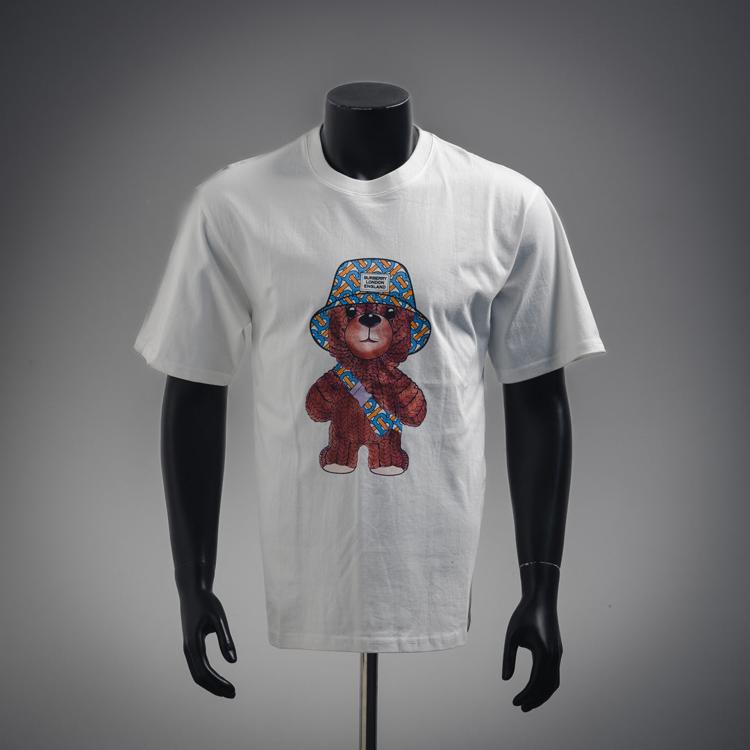 Bu front and back bear print T-shirt