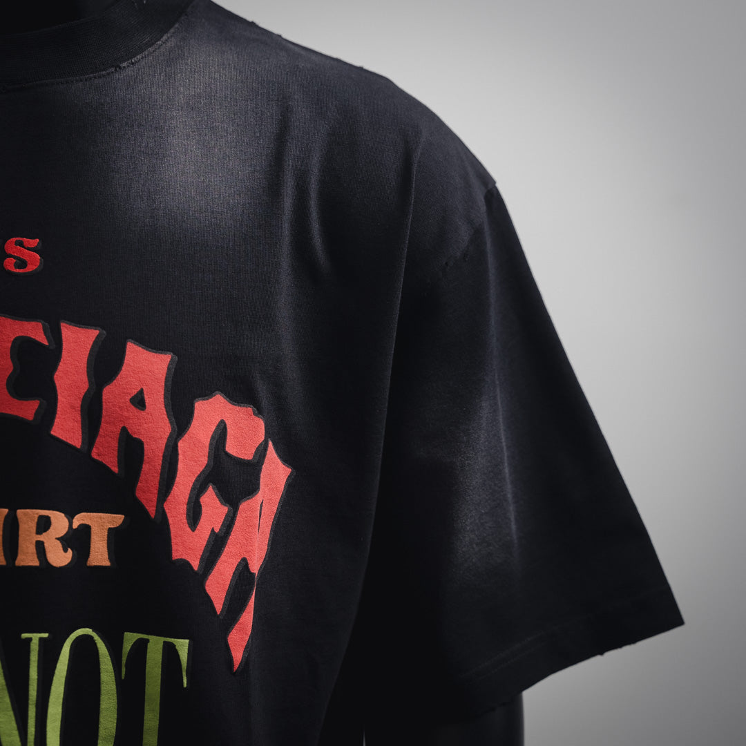 B Printed letter t-shirt