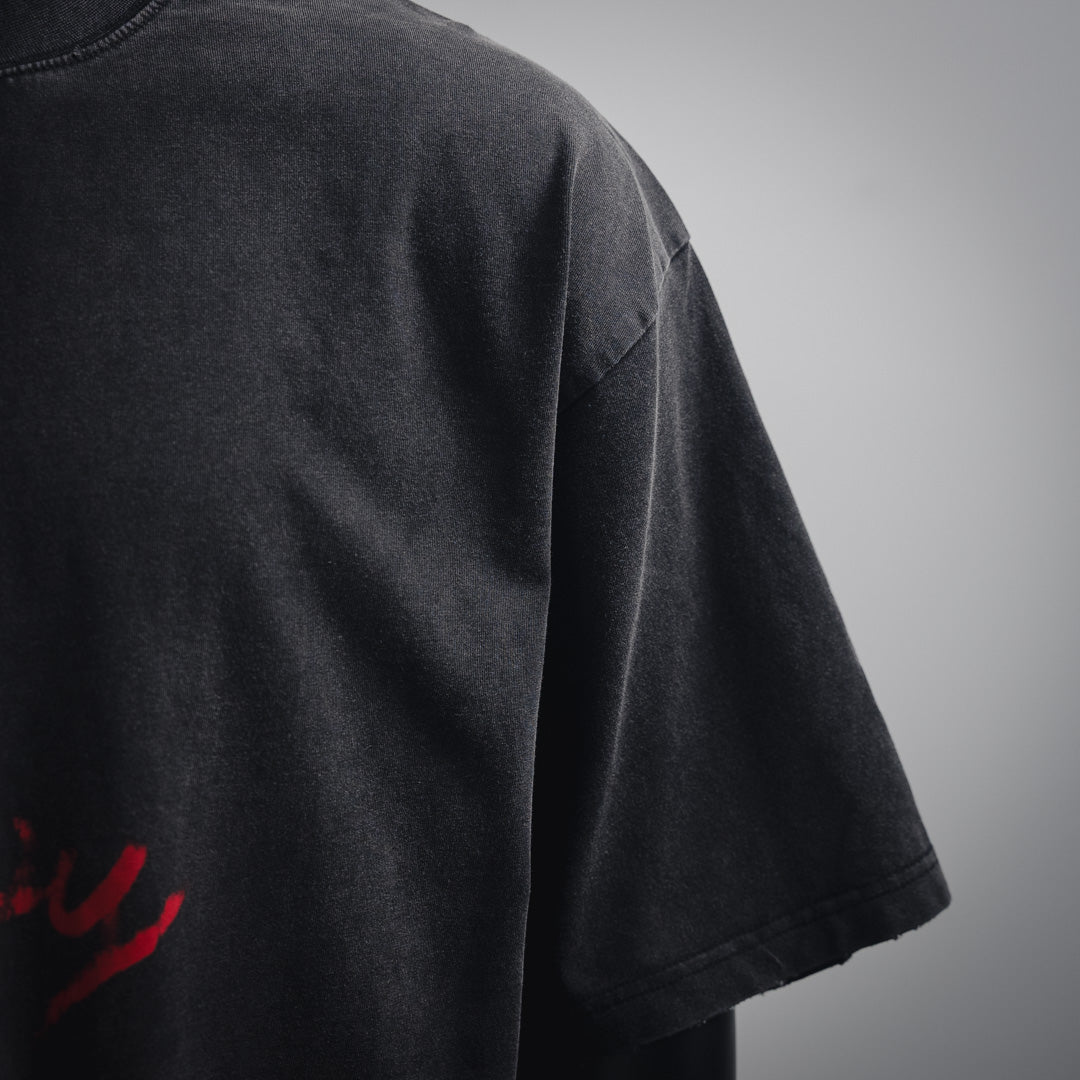 B 2025ss new love graffiti T-shirt
