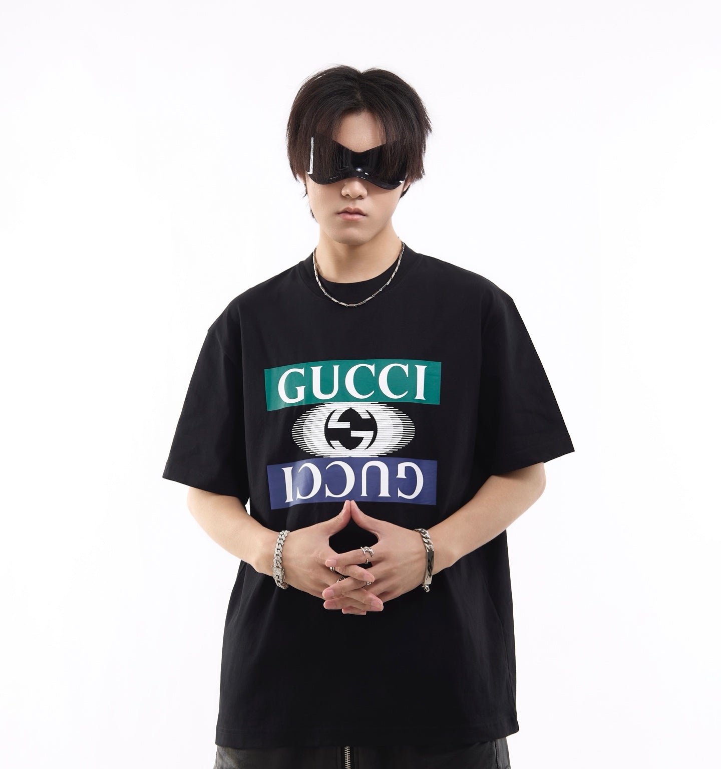 G Classic style double logo printed T-shirt