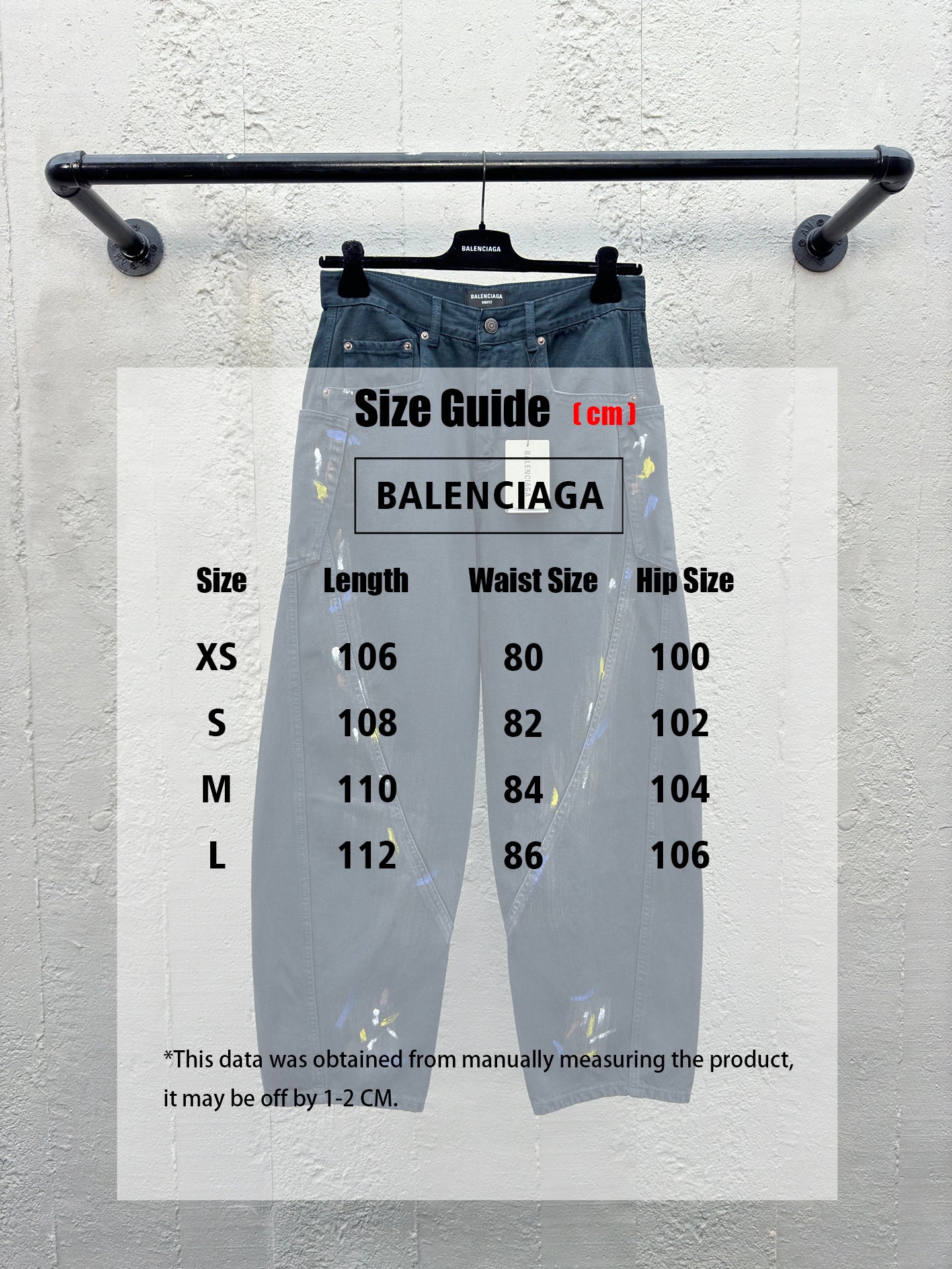 B Ink splattered jeans