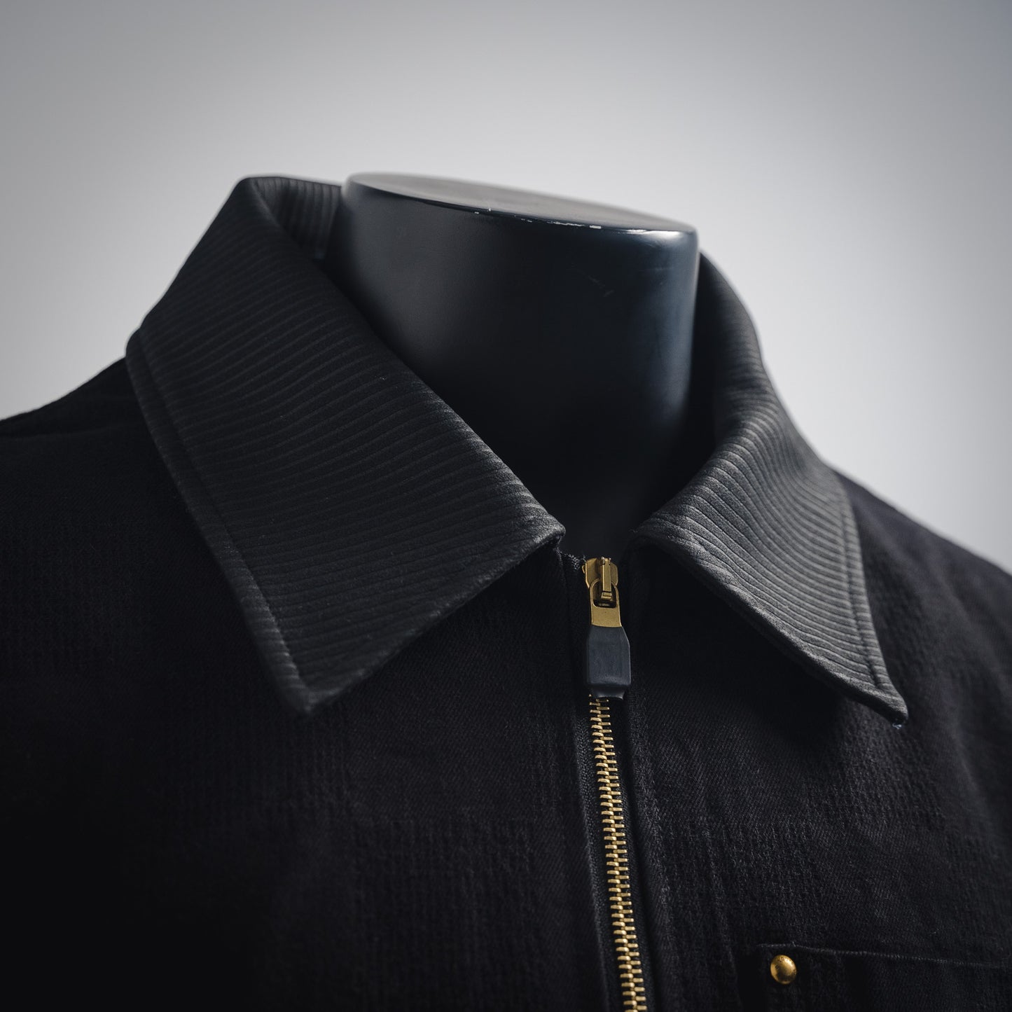 1V Checkerboard workwear waist jacket