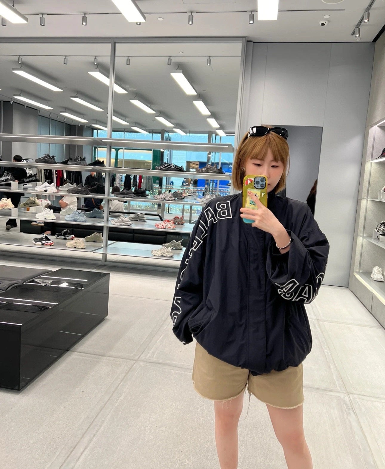 B Embroidered logo sports suit jacket