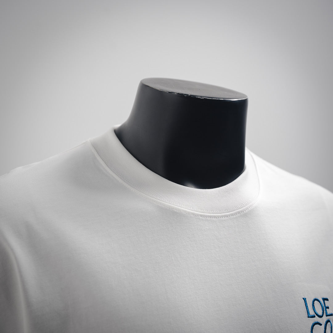 Le klassisches Logo besticktes Kurzarm-Shirt