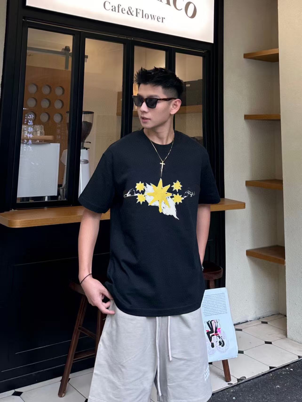 Gy 2025ss Star pattern T-shirt