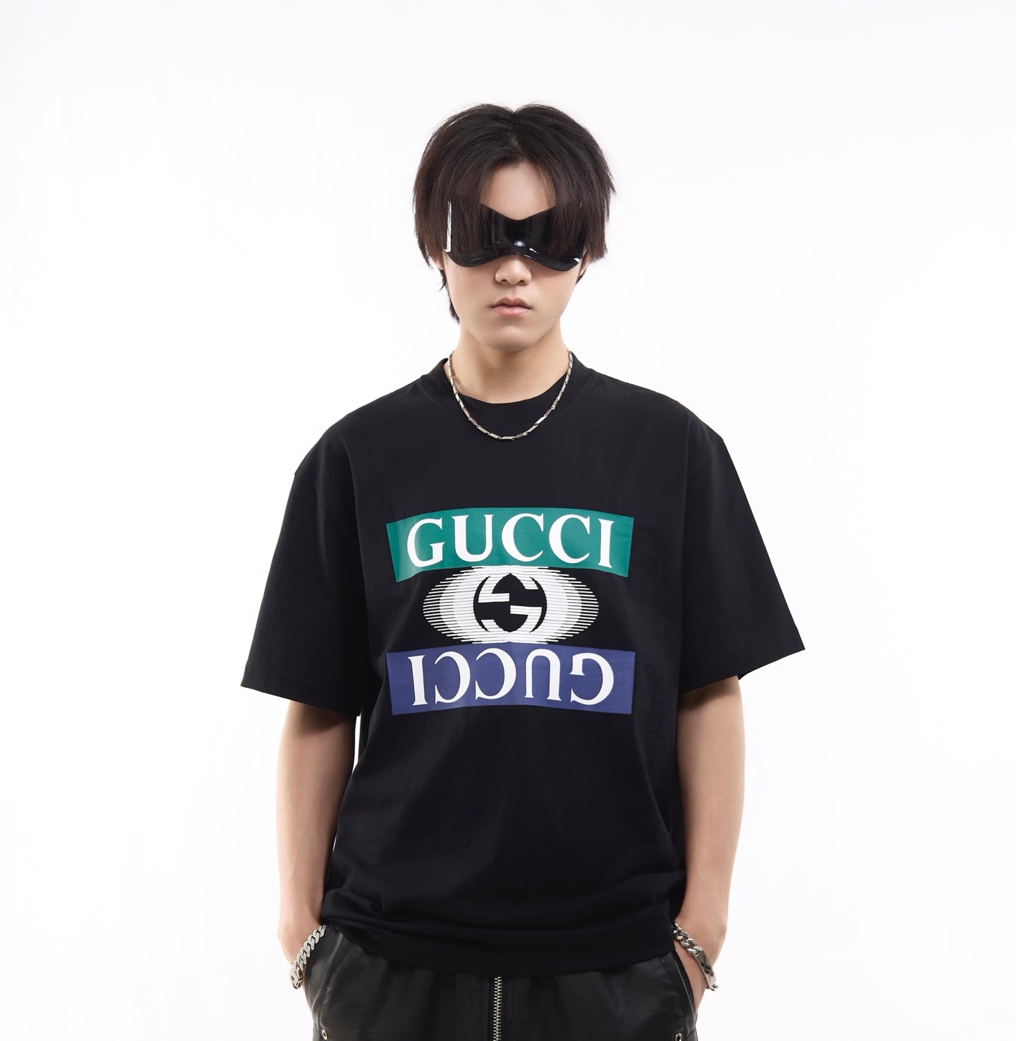 G Classic style double logo printed T-shirt