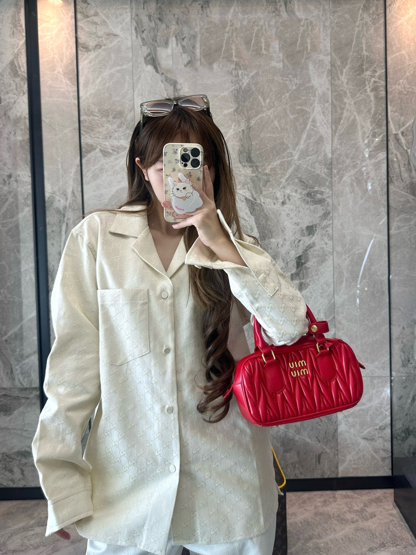 G 25ss Hidden Jacquard Lapel Cardigan Jacket