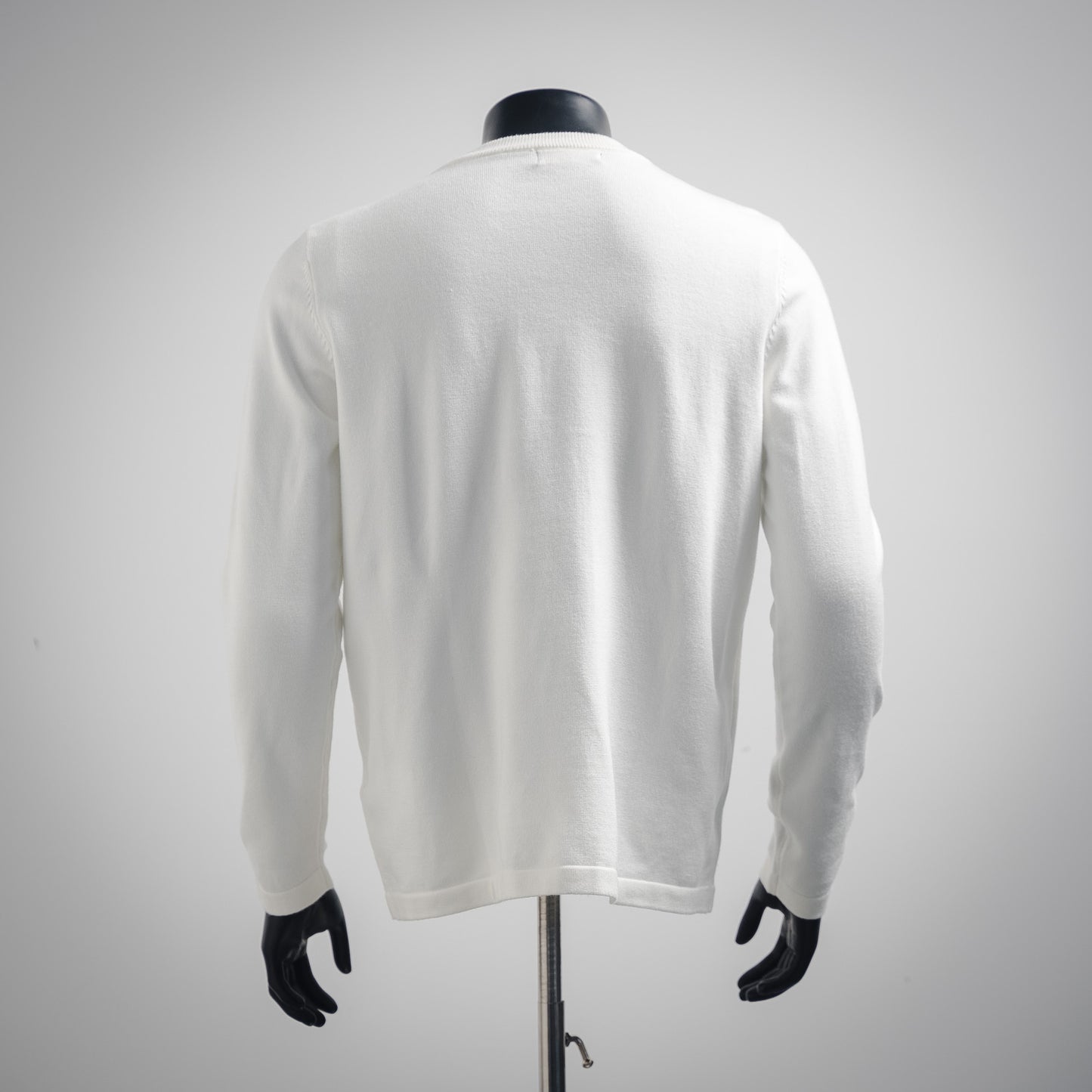 L 24ss Jacquard-Herz-Strickpullover