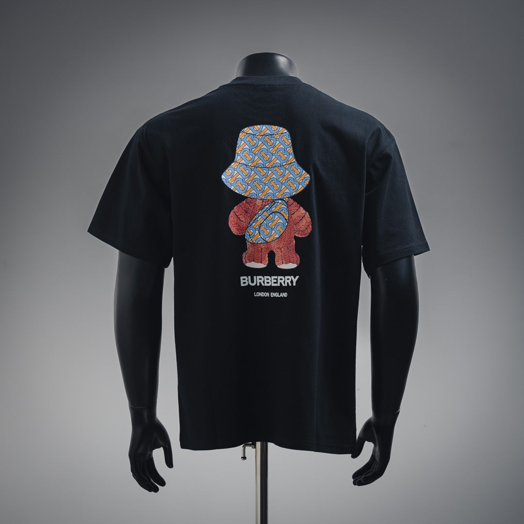 Bu front and back bear print T-shirt