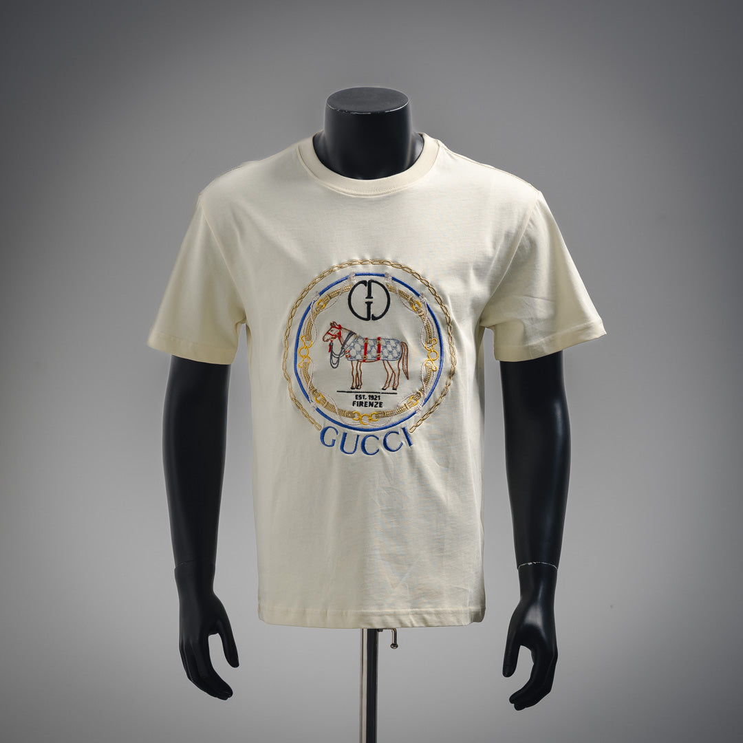 G 24ss Warhorse Gesticktes T-Shirt
