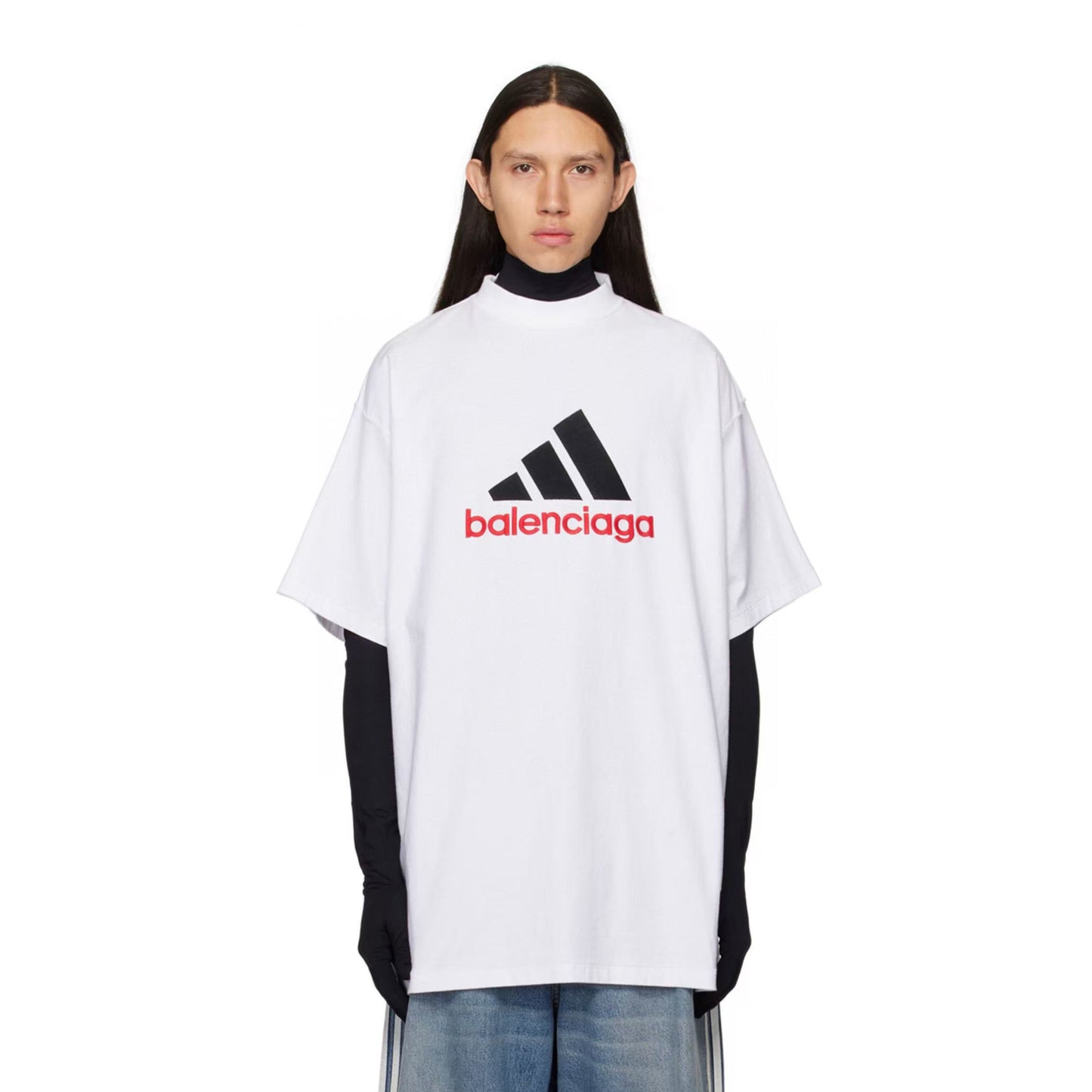 B &Adi co-branded embroidered T-shirt