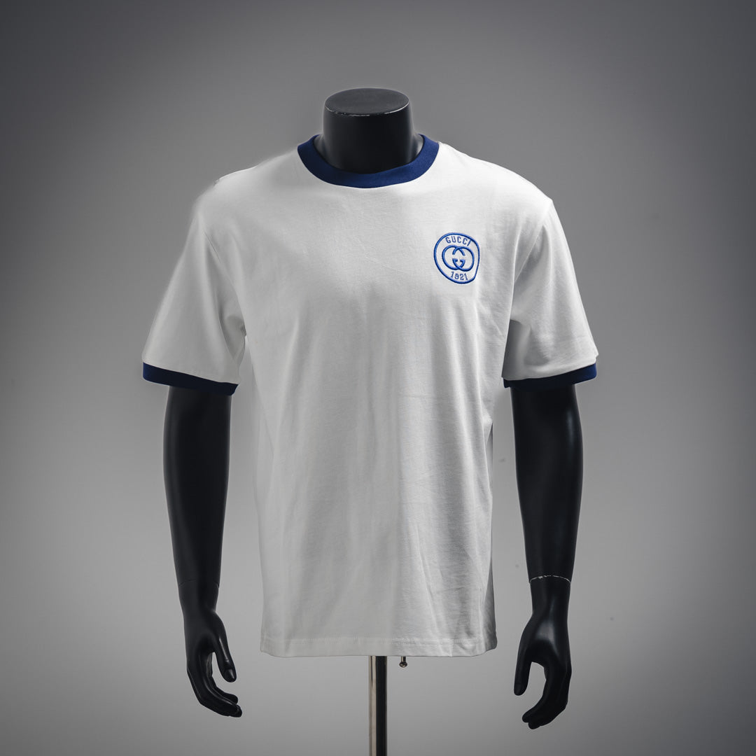 G 1921 embroidered logo contrasting short sleeves