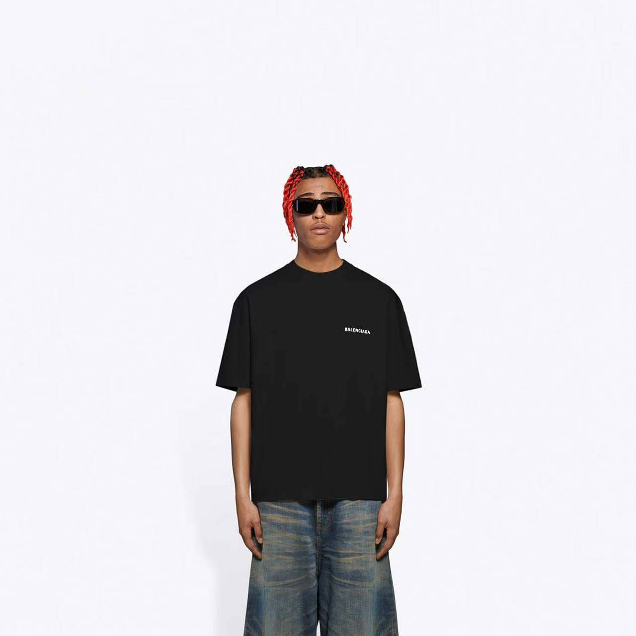 B 24ss letter logo printed T-shirt