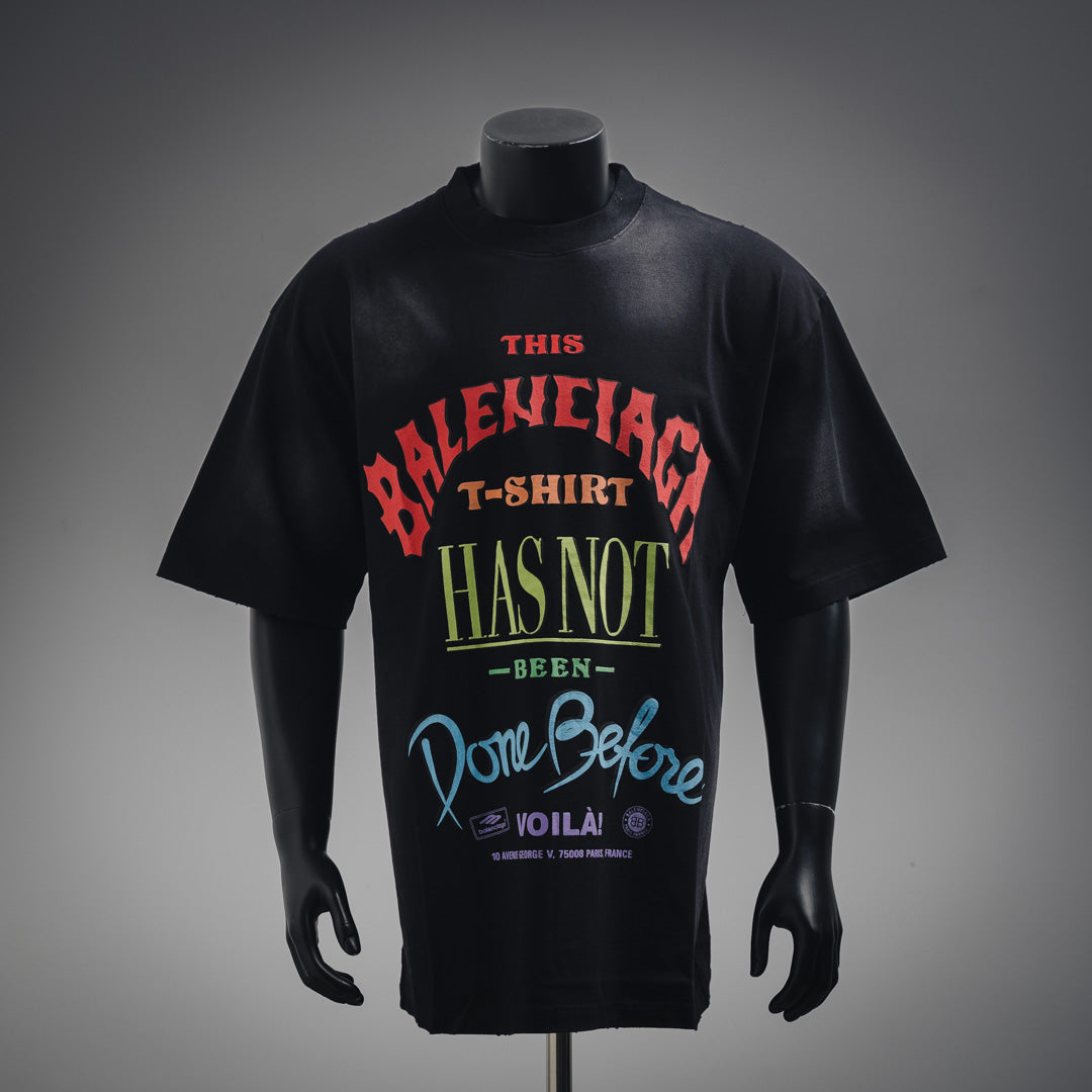 B Printed letter t-shirt