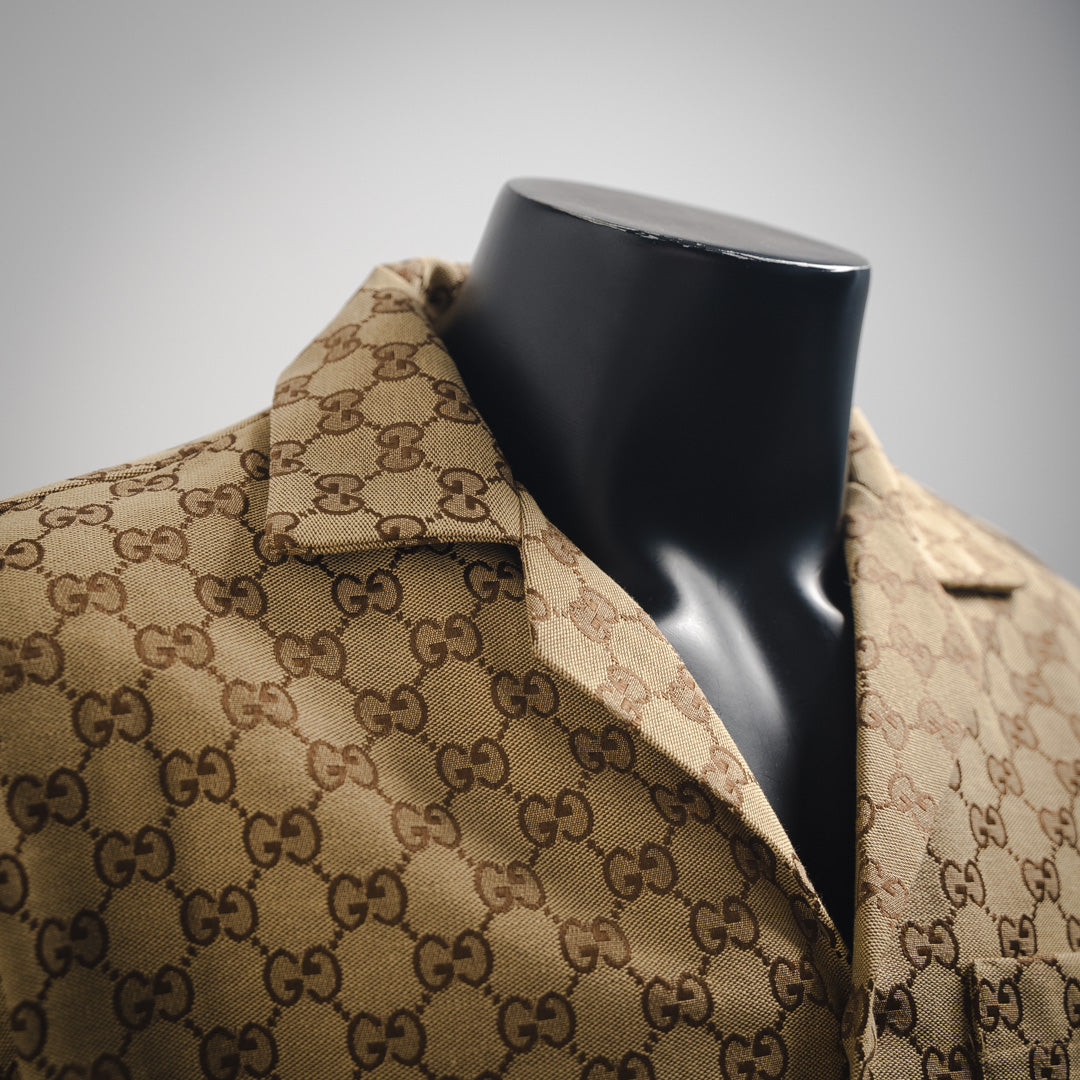 G 25ss Hidden Jacquard Lapel Cardigan Jacket