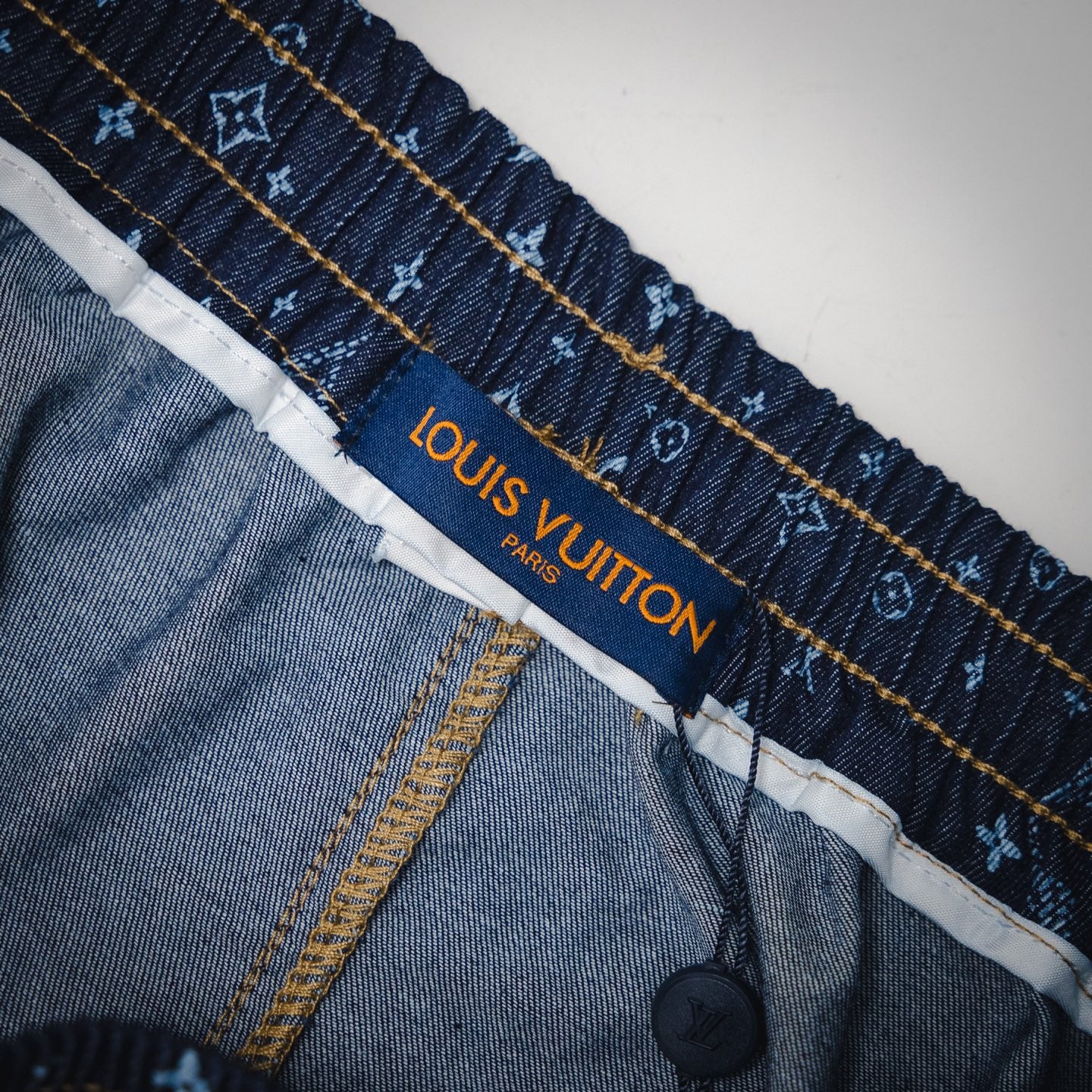1V 2025 Print Denim Shorts