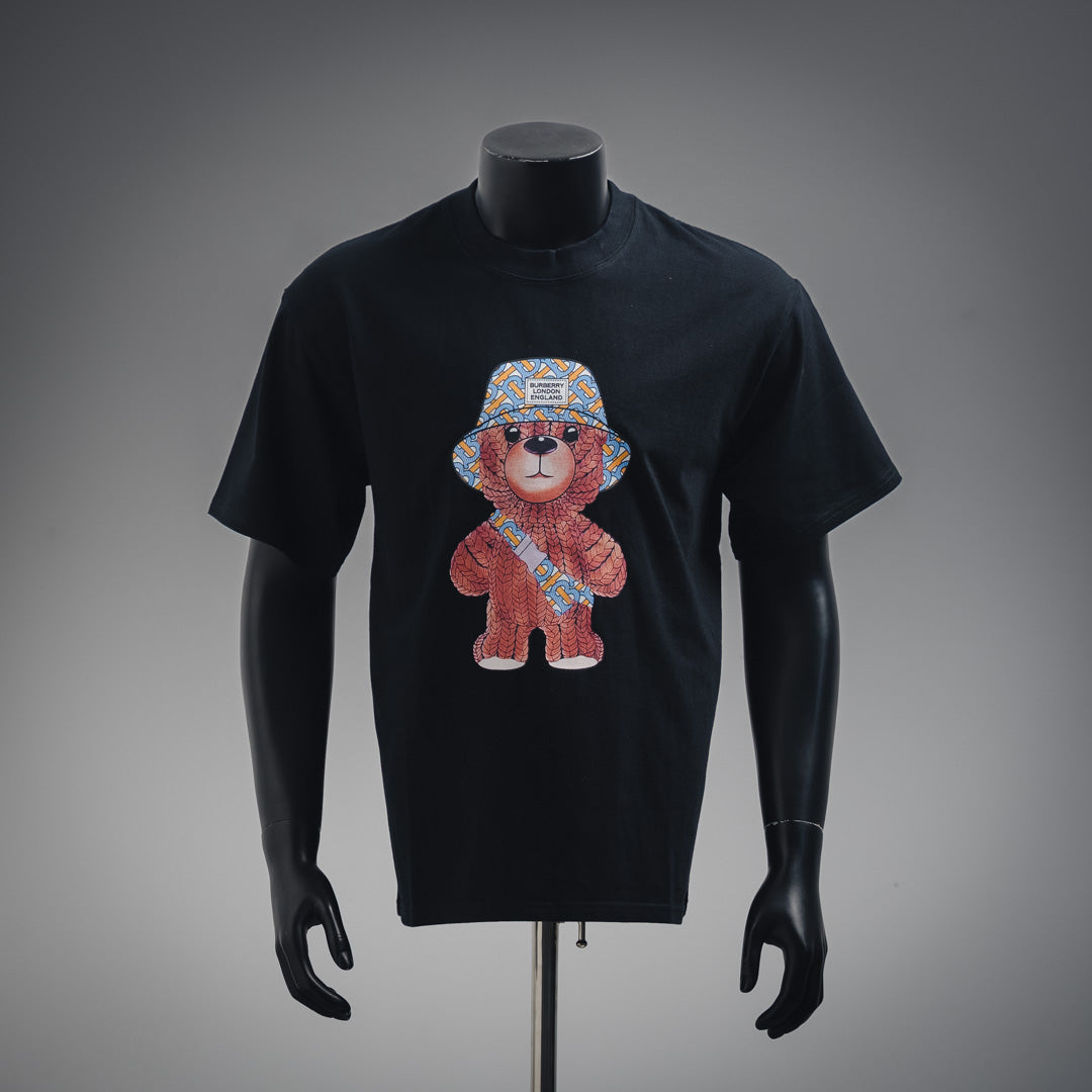 Bu front and back bear print T-shirt