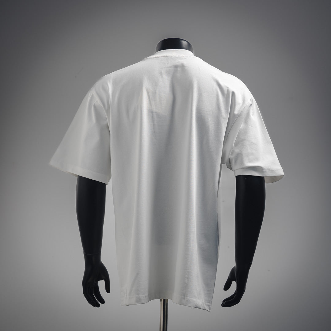Le 2025ss fluoreszierendes T-Shirt mit Schlangenmuster