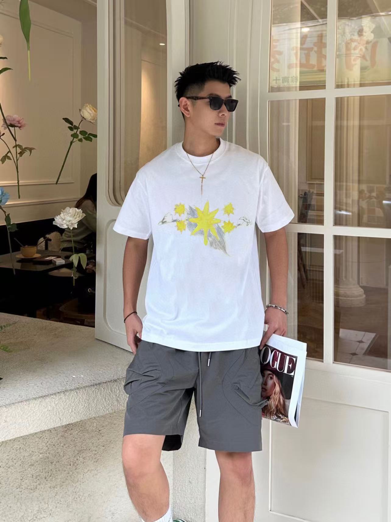 Gy 2025ss Star pattern T-shirt