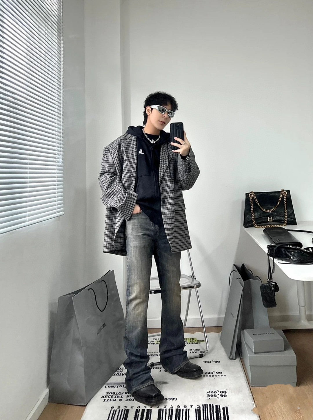 B flared jeans