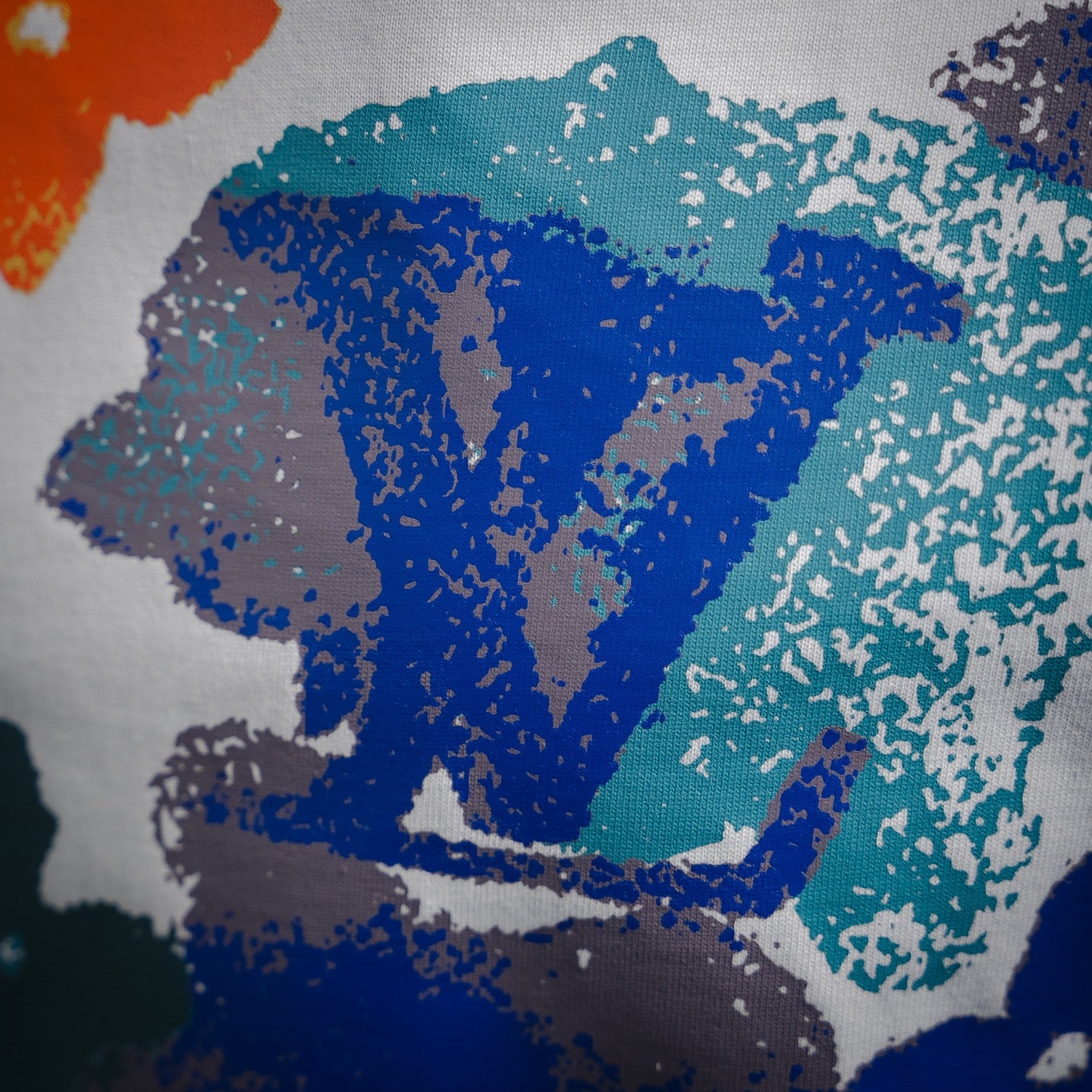 1V 2025ss Colorful ink pattern T-shirt