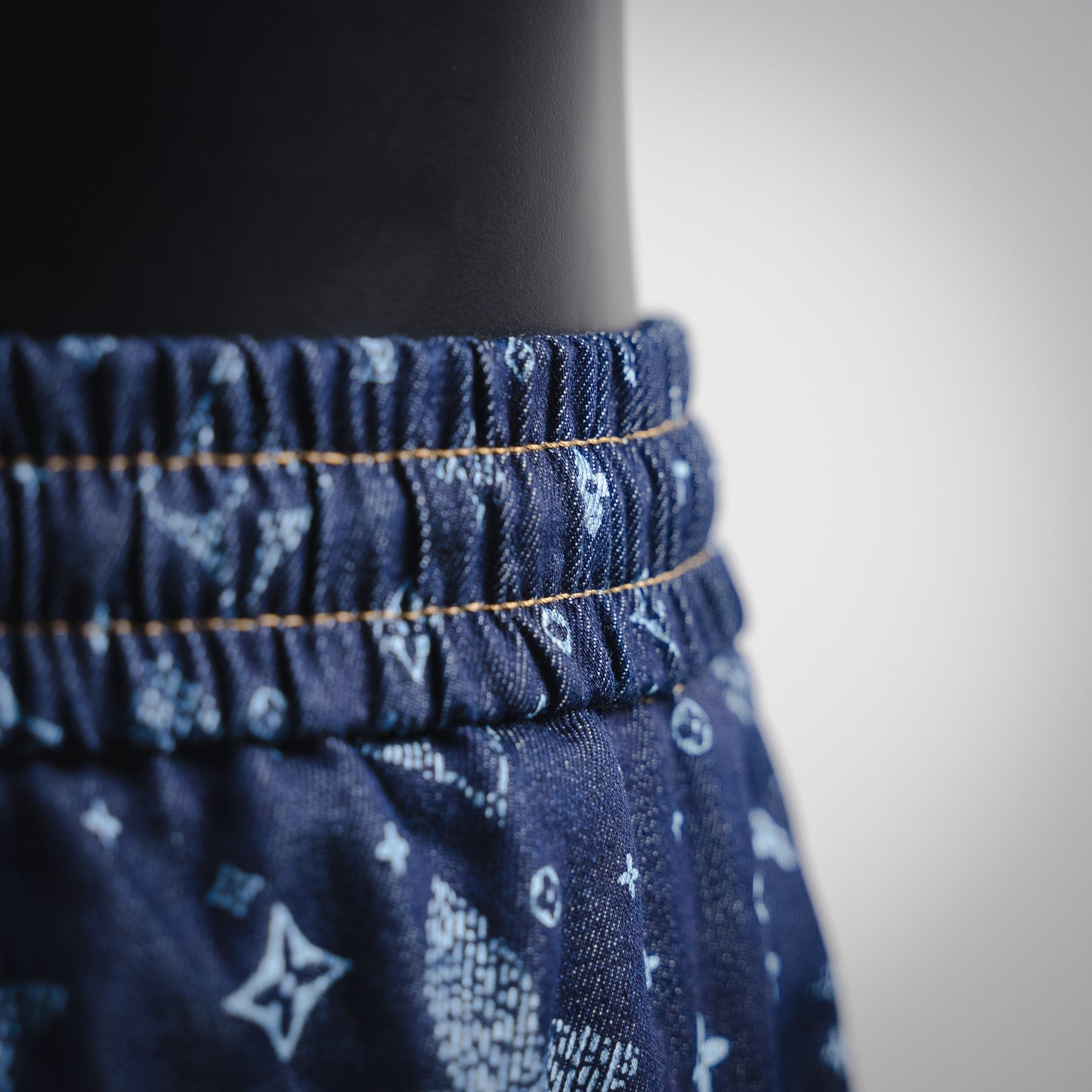 1V 2025 Print Denim Shorts