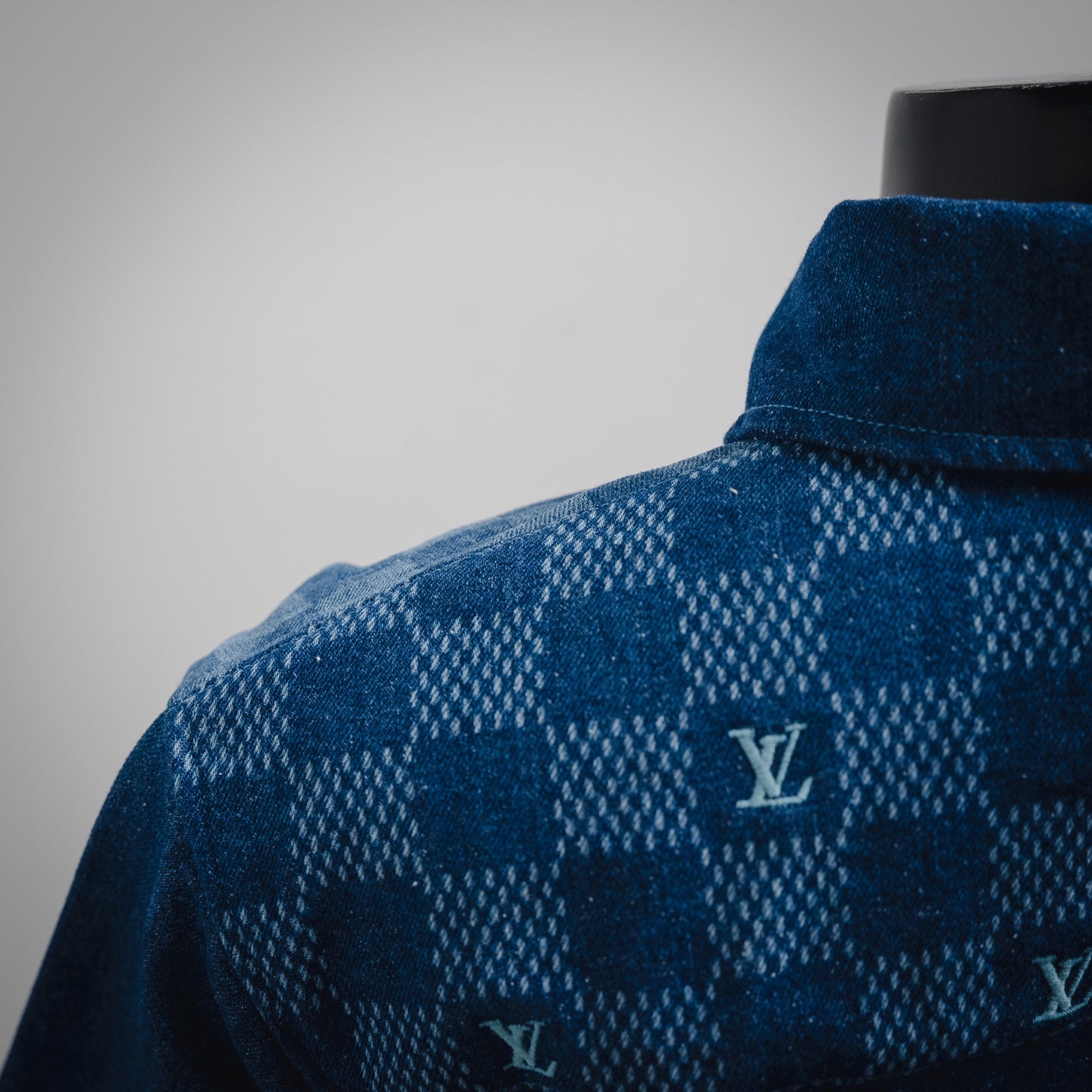 1V 2025 Printed Short-Sleeved Denim Shirt set