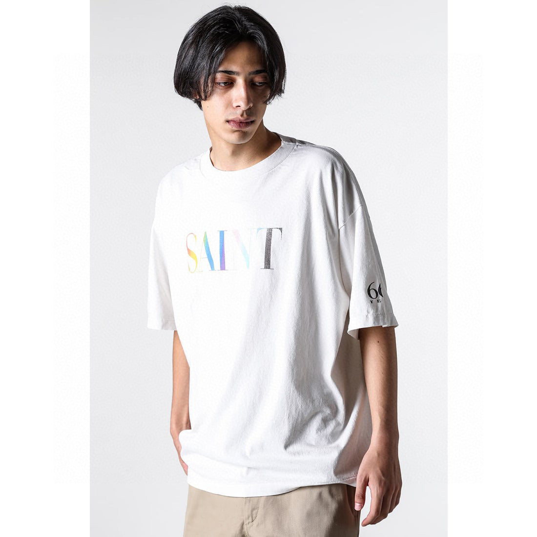SA 24SS Regenbogen SAIN* Buchstabenbedrucktes T-Shirt