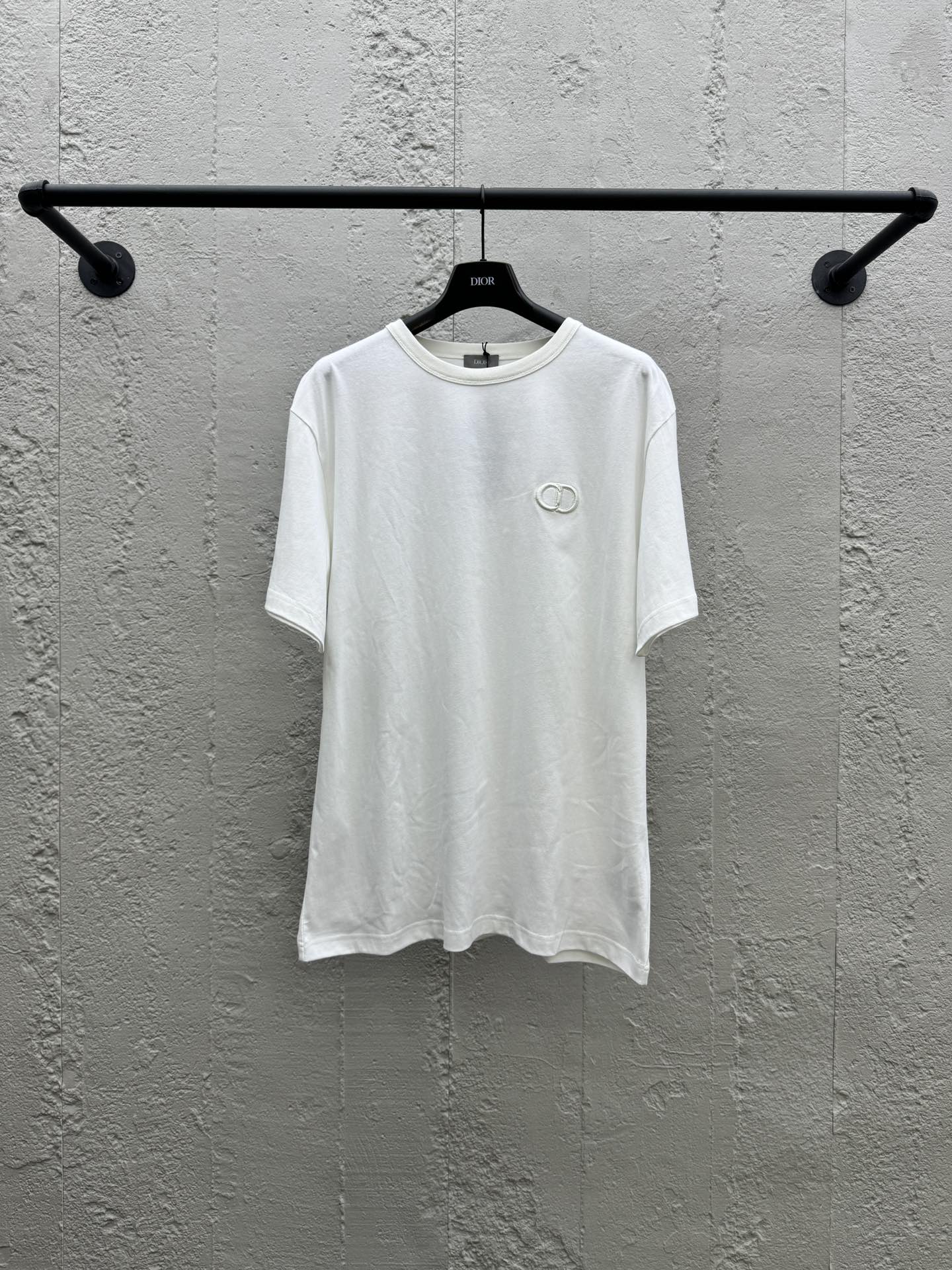 D CD monogram embroidered T-shirt