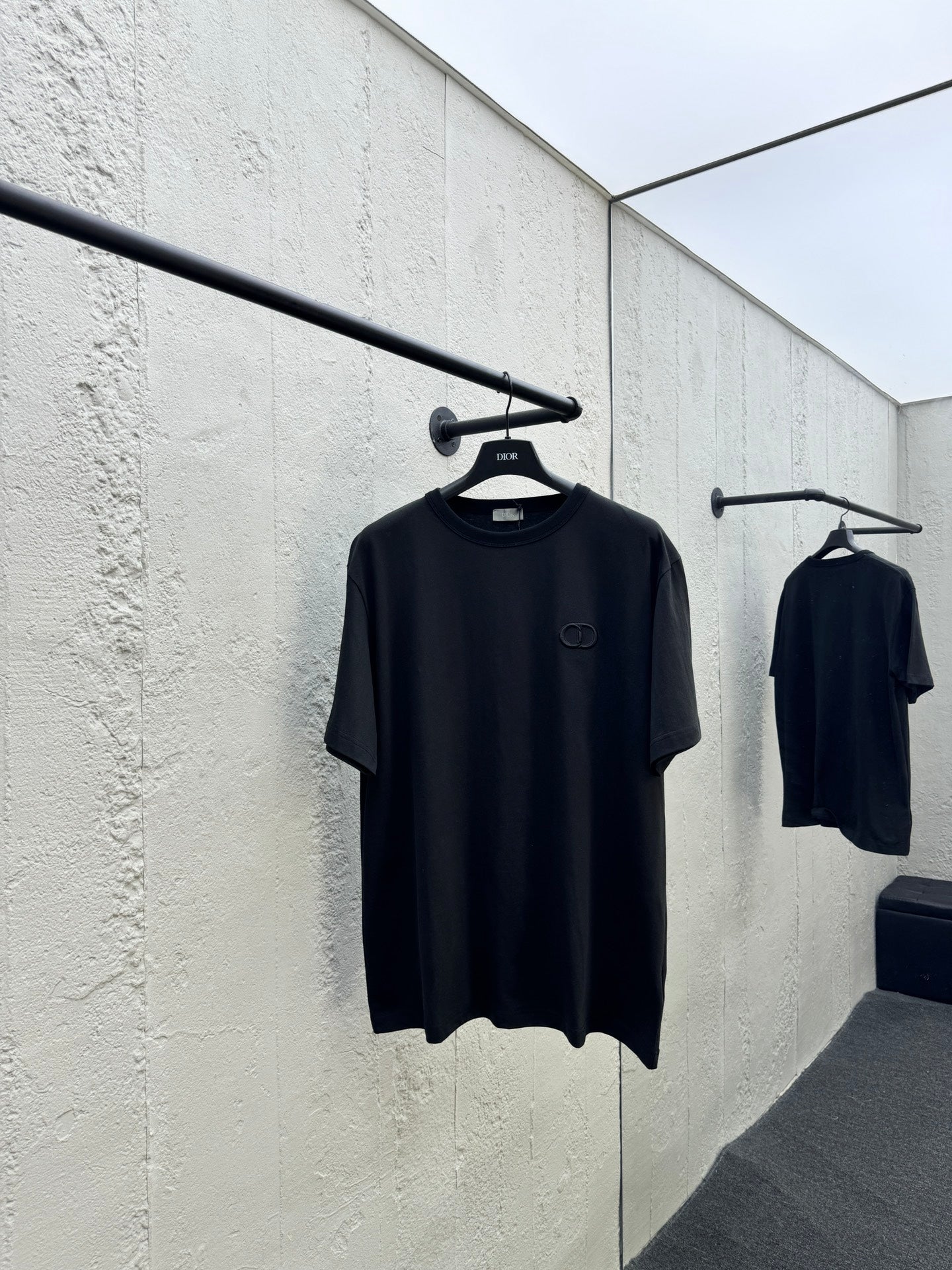 D CD monogram embroidered T-shirt