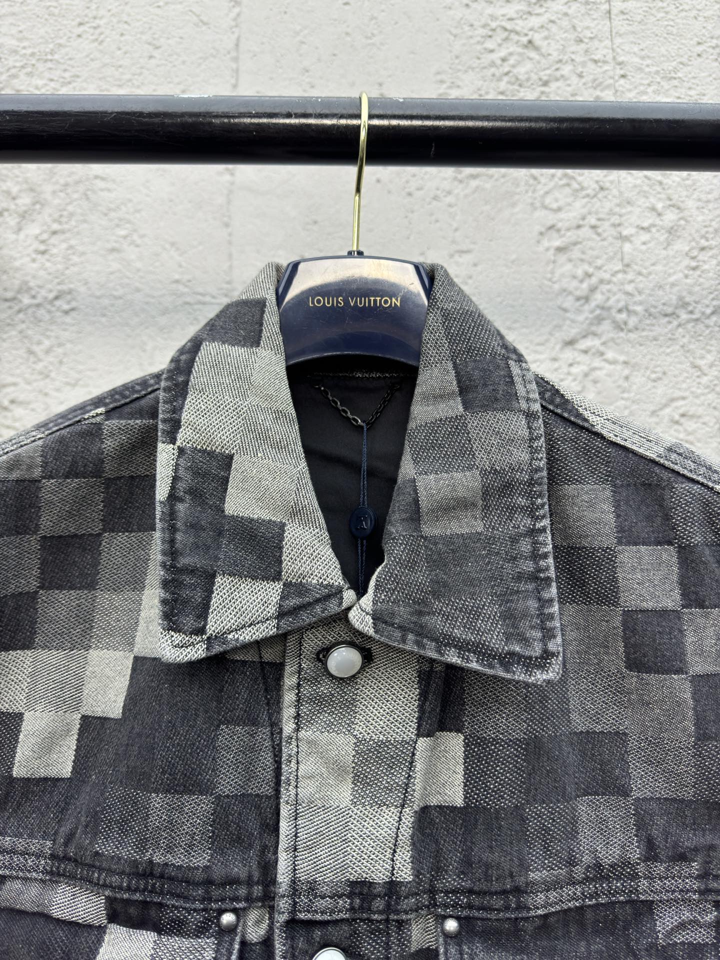 1V 2025FW Tessellated Mosaic Denim Jacket