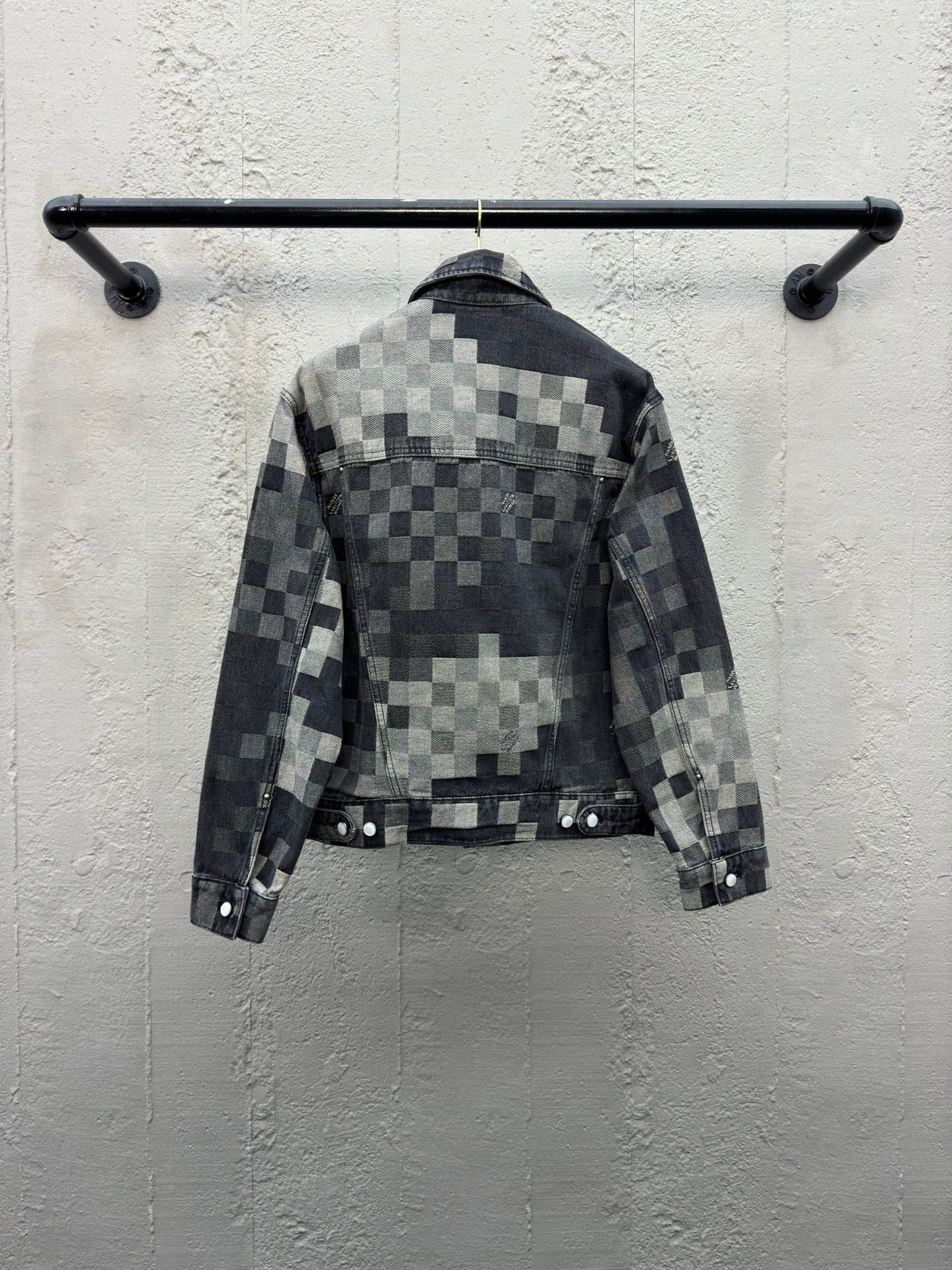 1V 2025FW Tessellated Mosaic Denim Jacket
