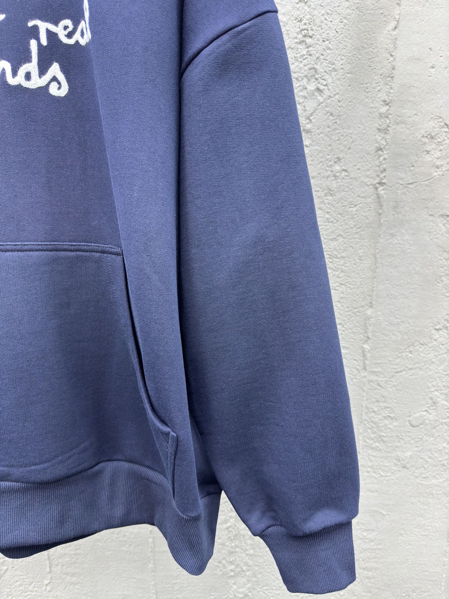 D Friends monogrammed embroidered hooded sweatshirt