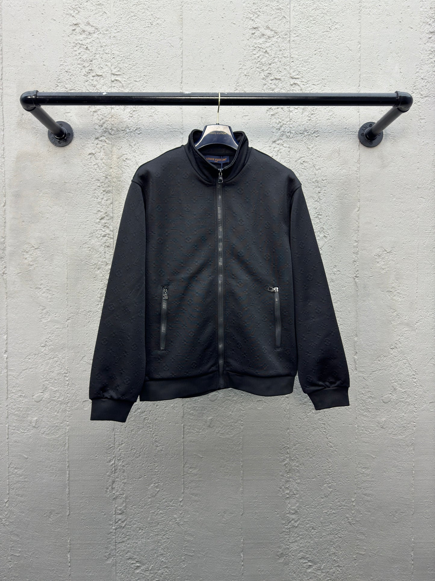 1V jacquard sweater jacket