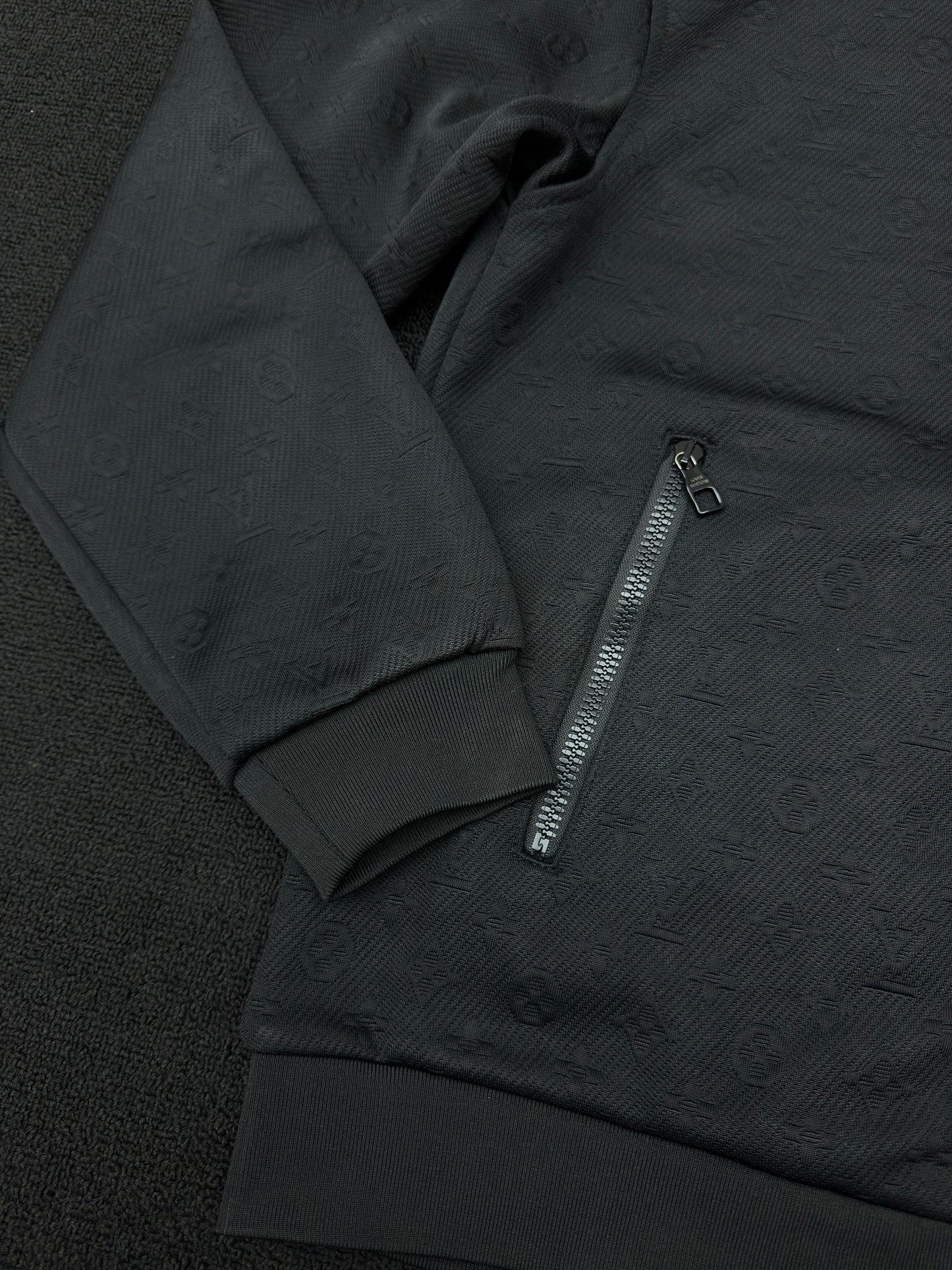 1V jacquard sweater jacket