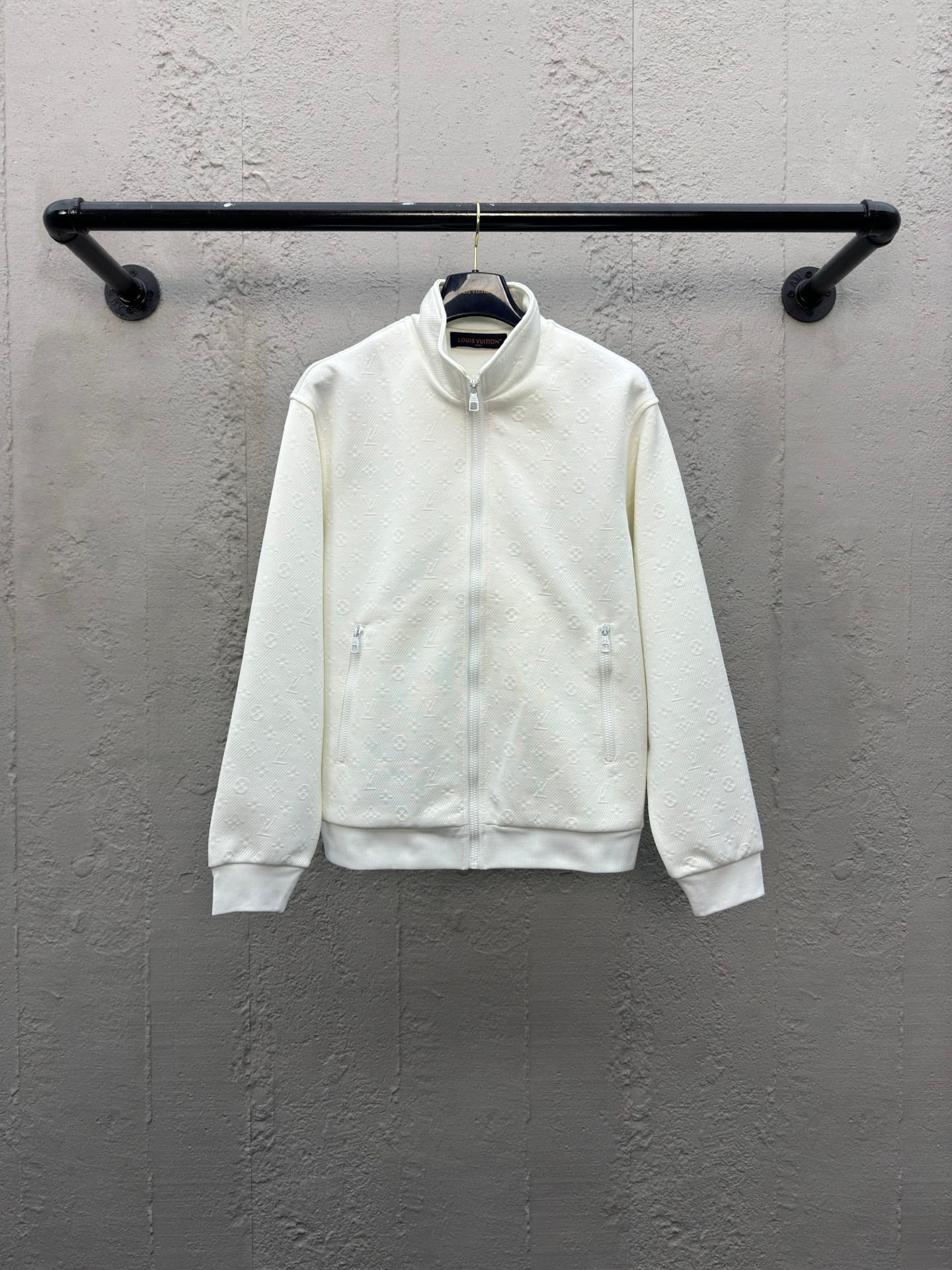 1V jacquard sweater jacket