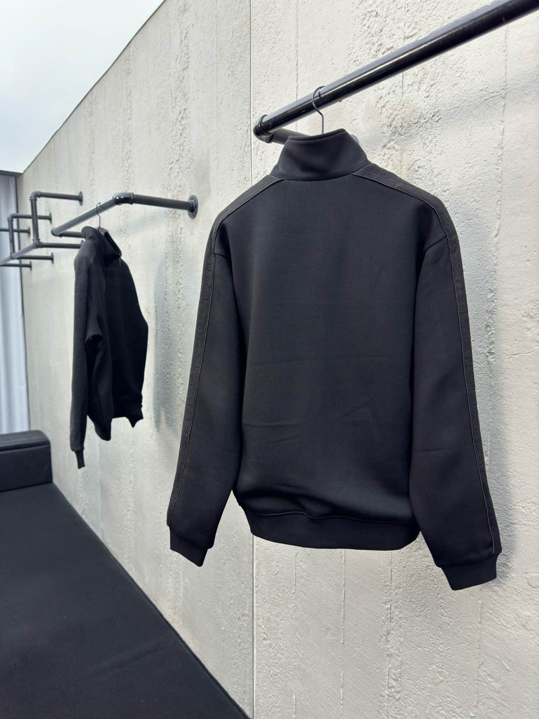 D Jacquard Zipper Jacket