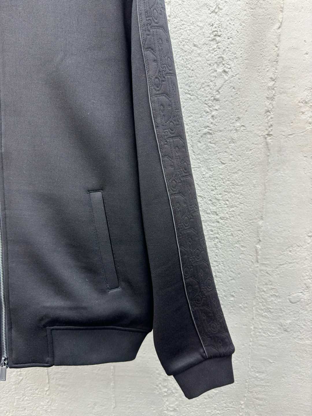 D Jacquard Zipper Jacket