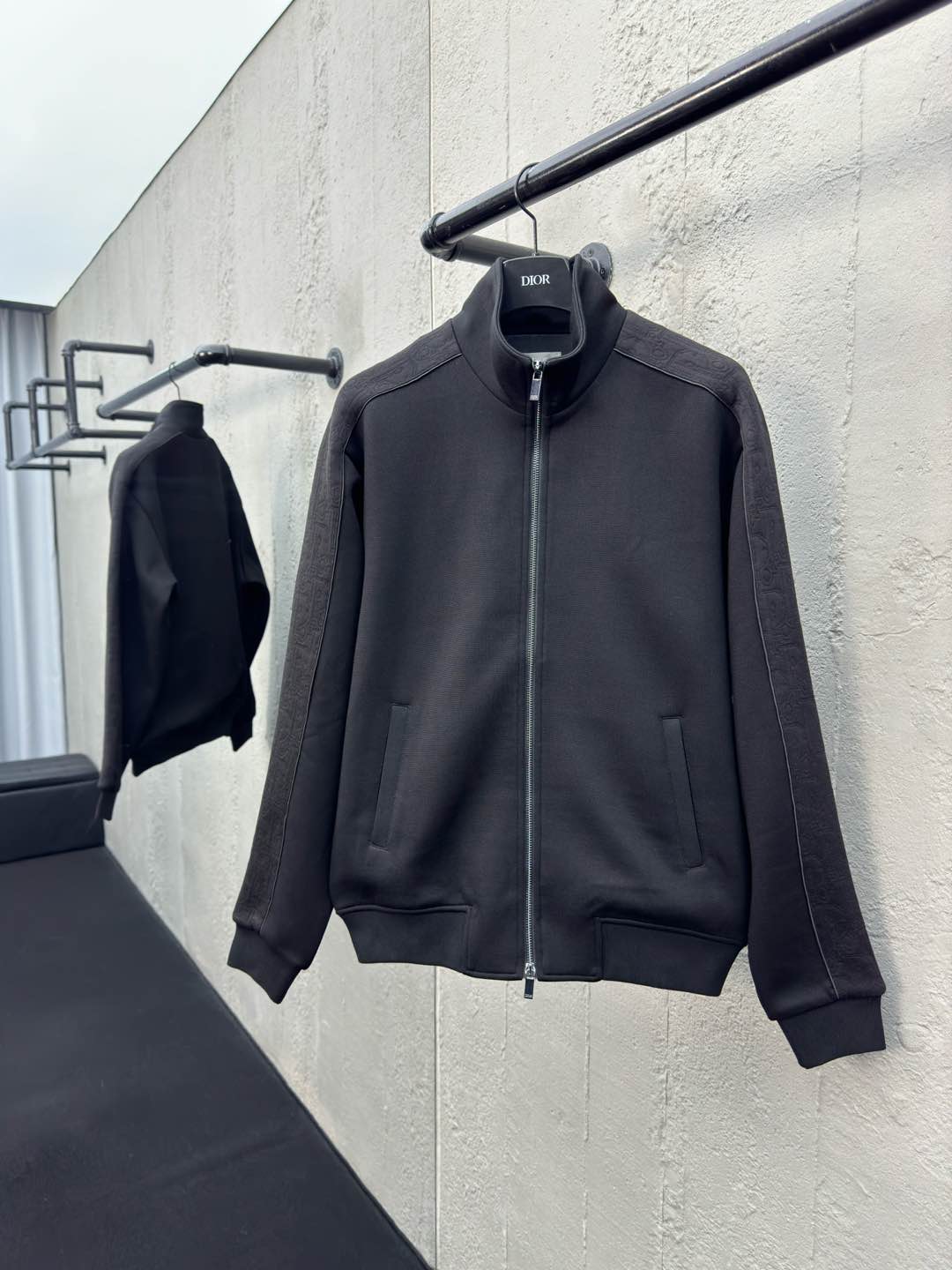 D Jacquard Zipper Jacket