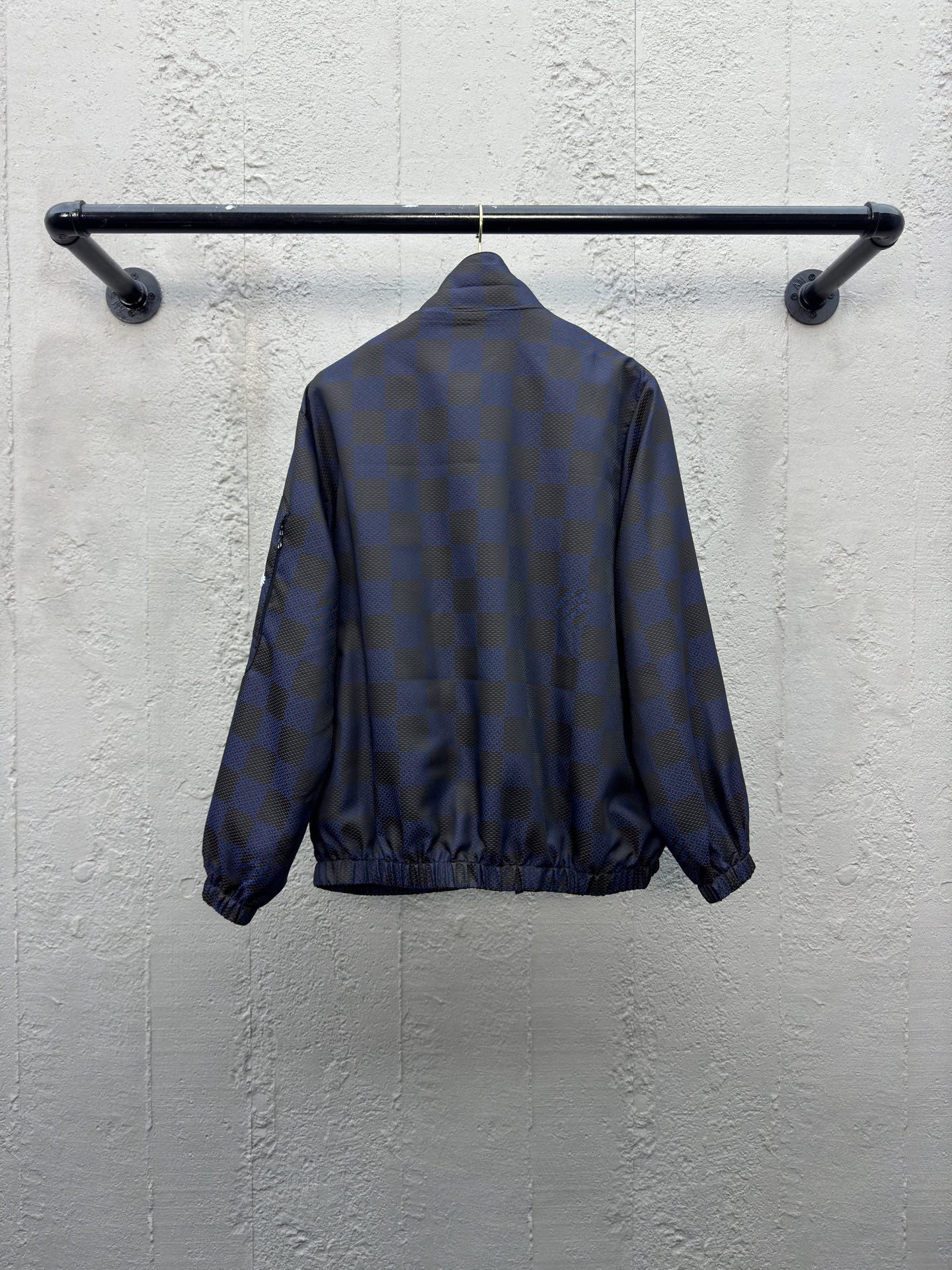 1V plaid woven jacket