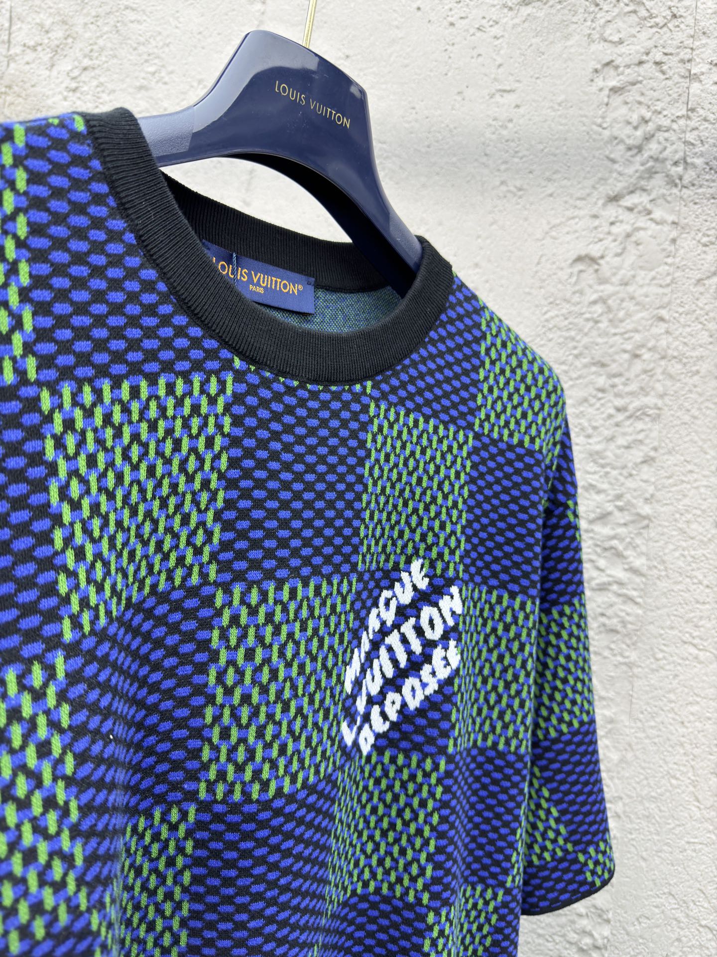 1V 25SS Checkerboard Wool Short Sleeves