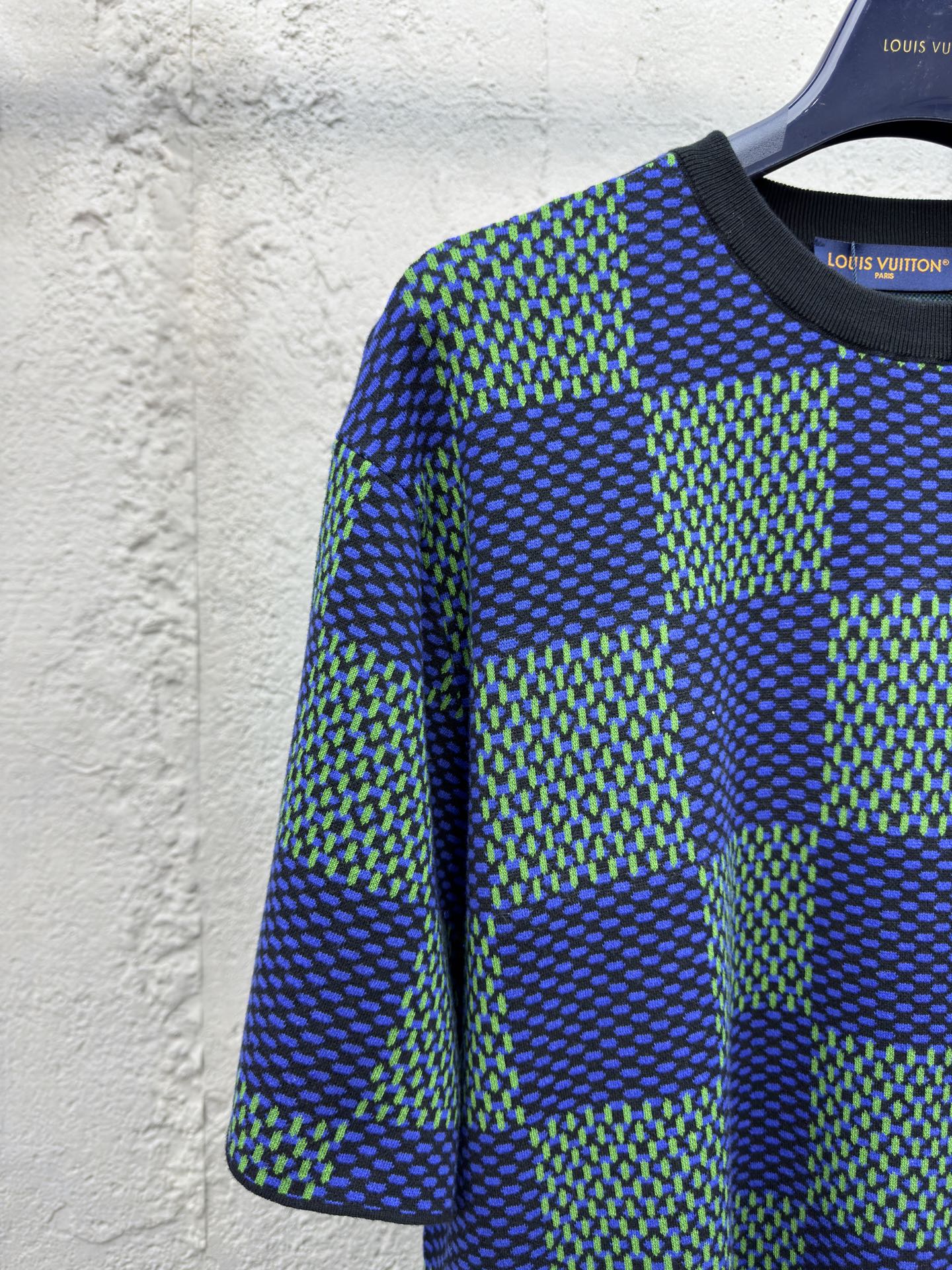 1V 25SS Checkerboard Wool Short Sleeves