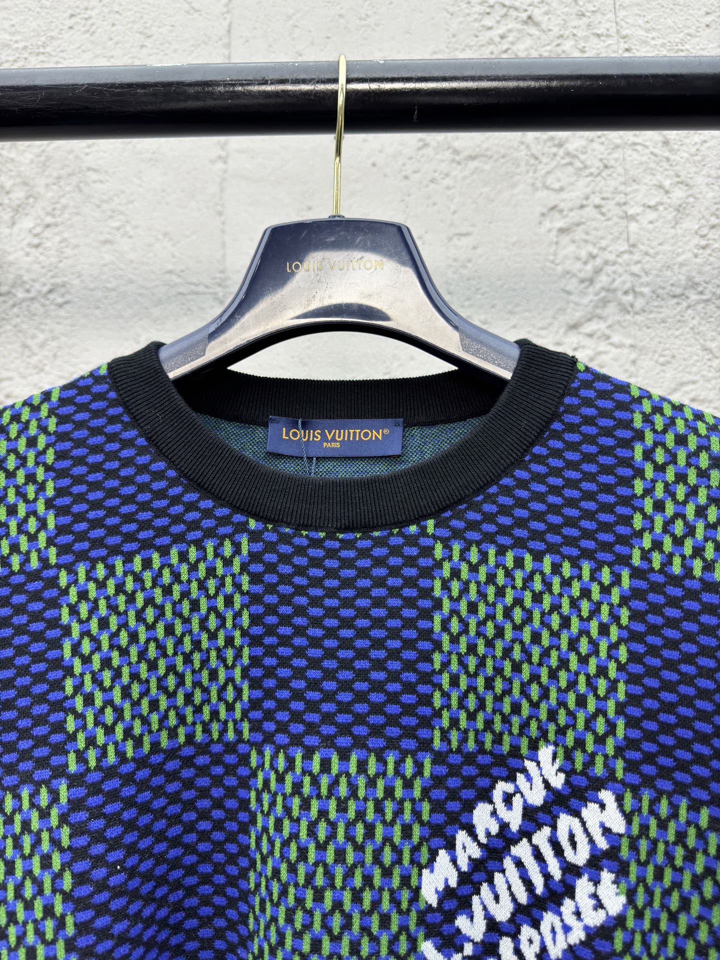 1V 25SS Checkerboard Wool Short Sleeves