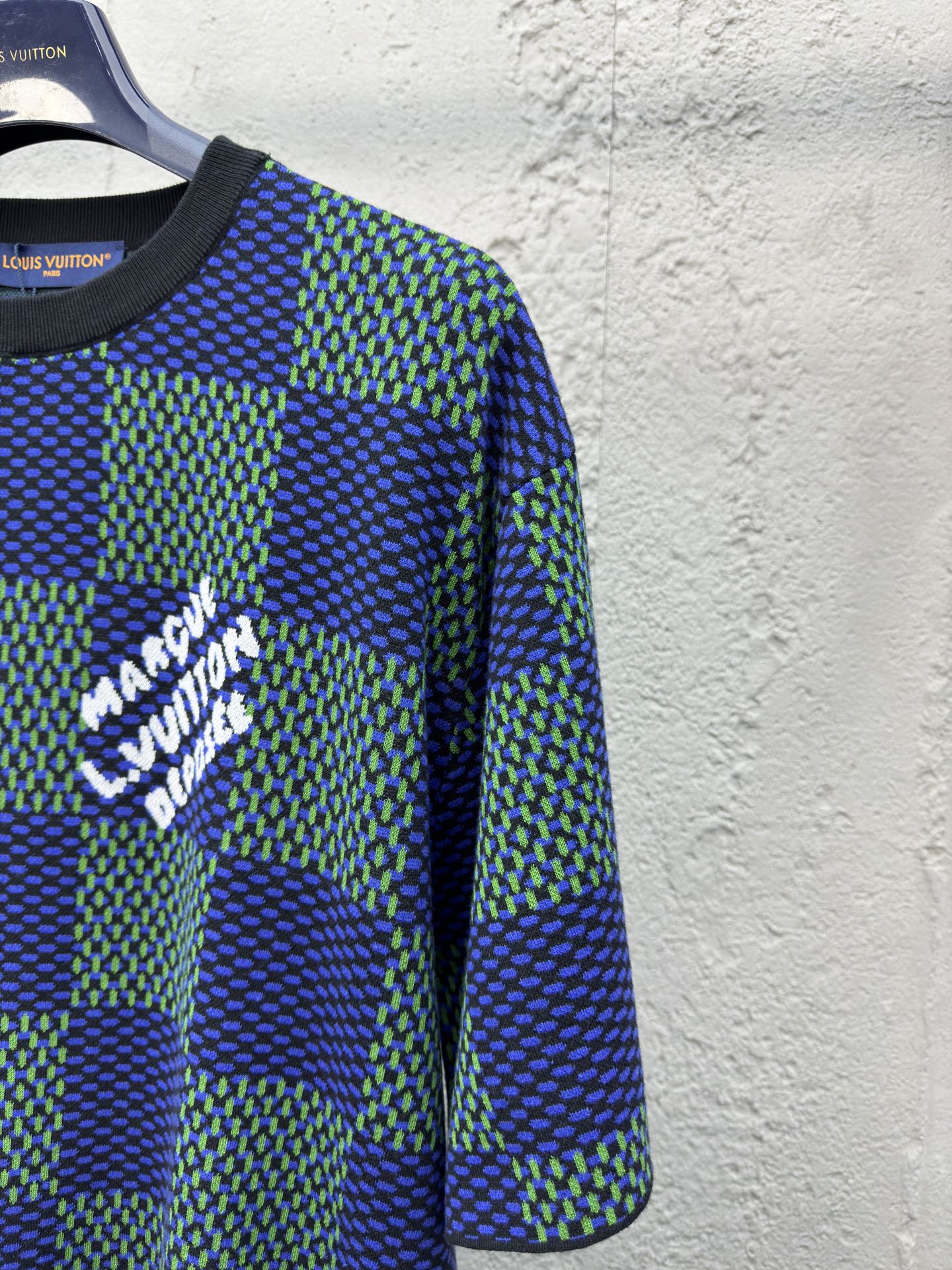 1V 25SS Checkerboard Wool Short Sleeves