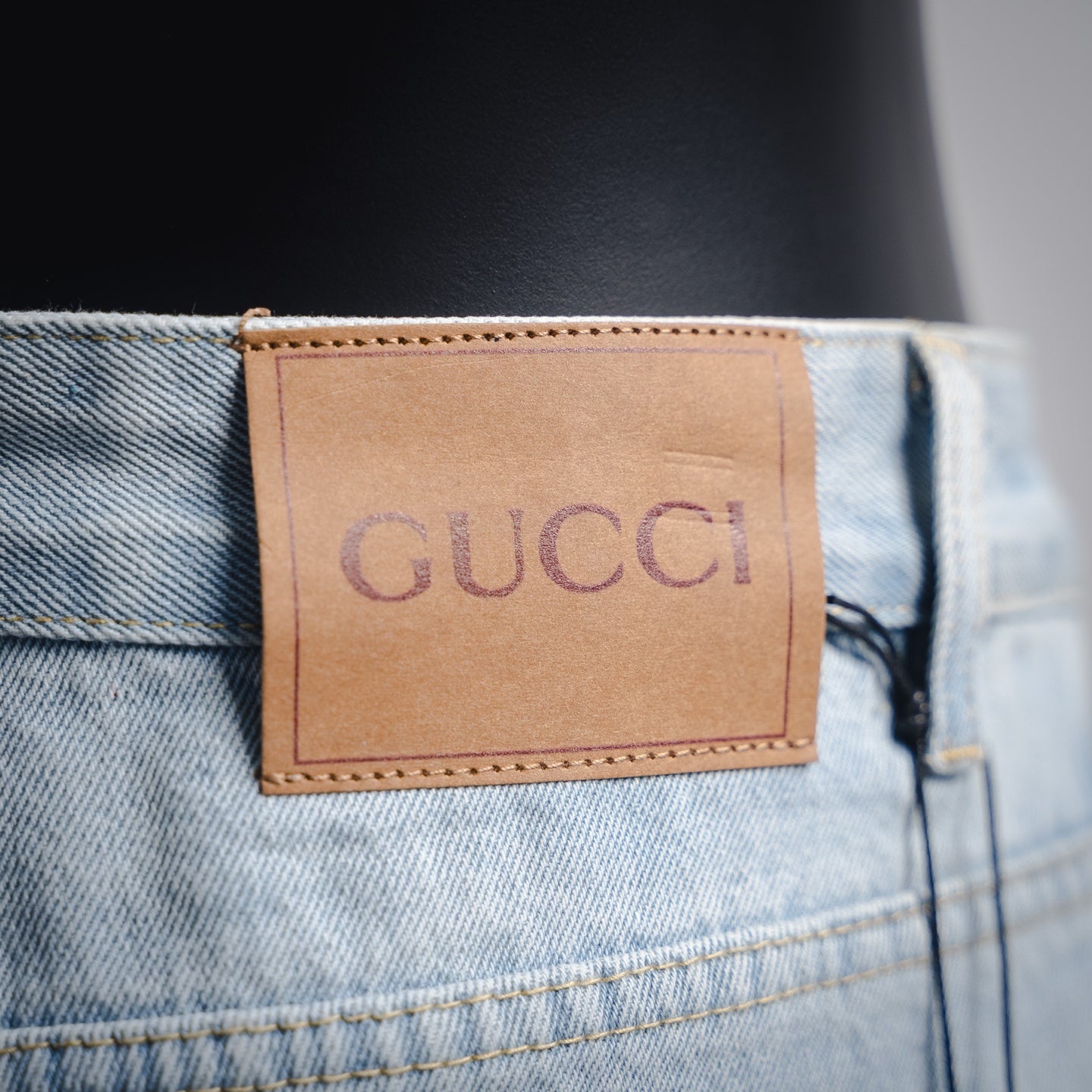 G 2025 Lasered denim shorts