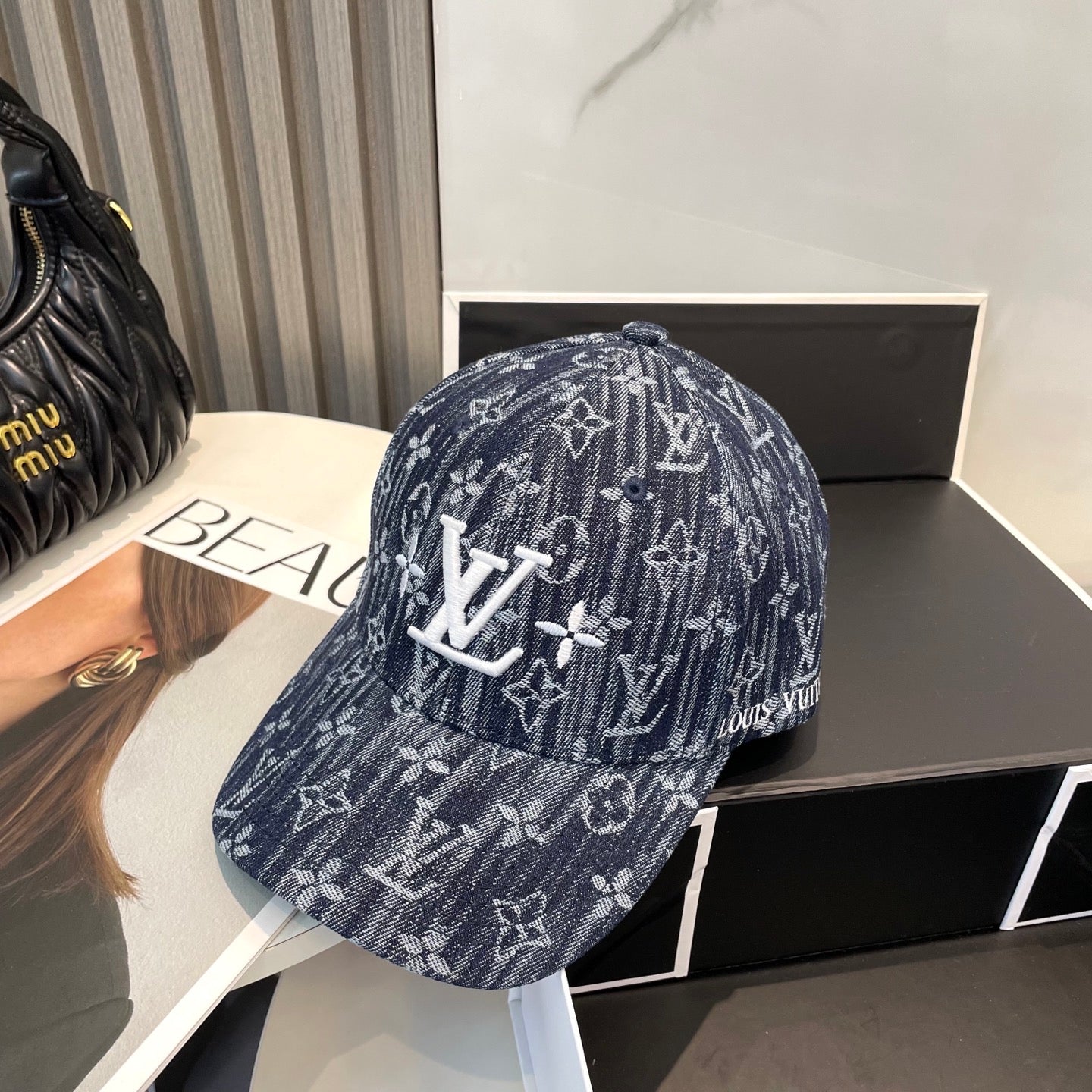 1V Denim Stripes Cap