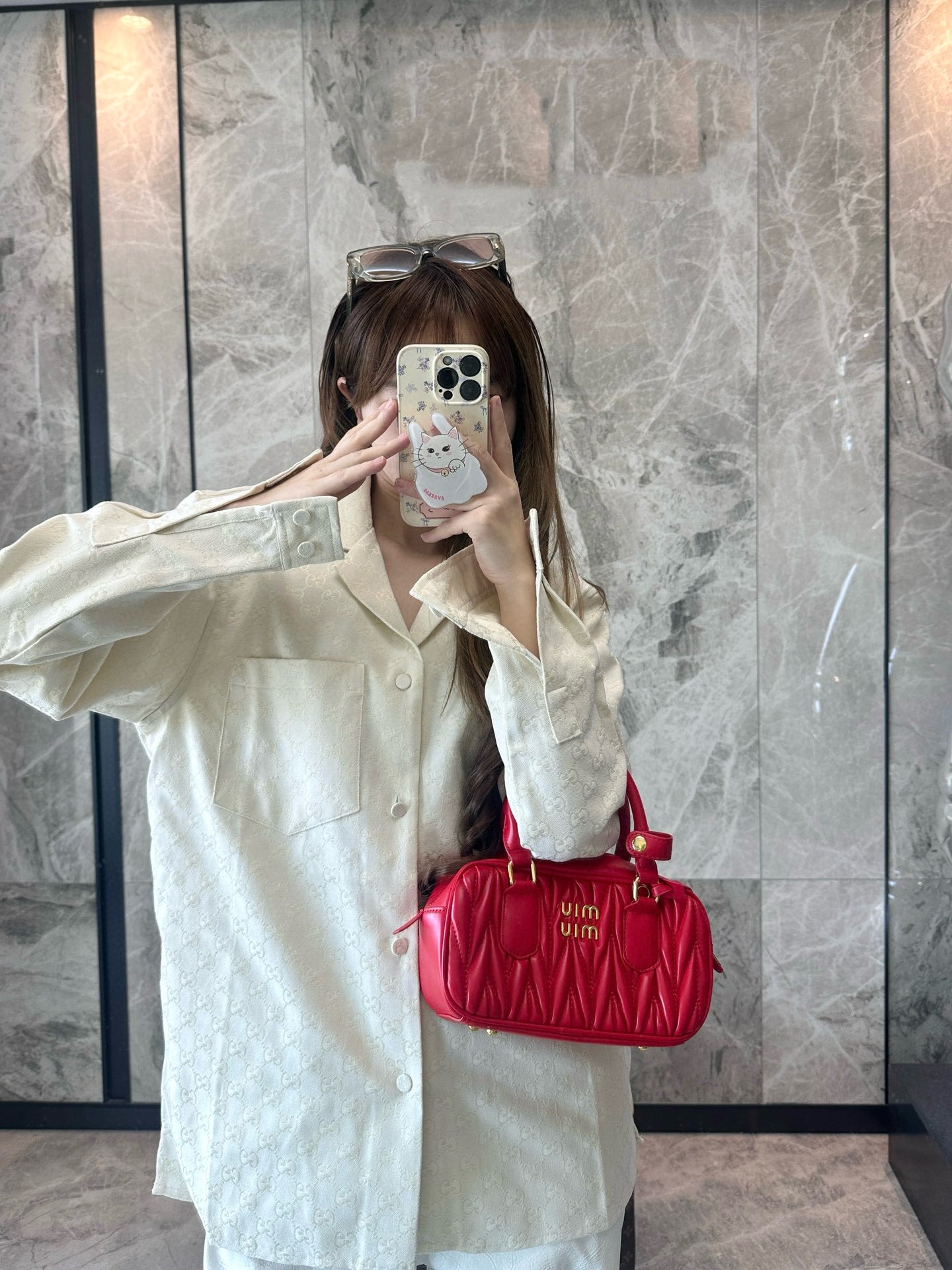 G  25ss Hidden Jacquard Lapel Cardigan Jacket