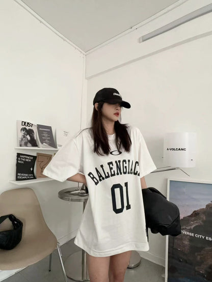 B 2025ss 01 jersey embroidered T-shirt