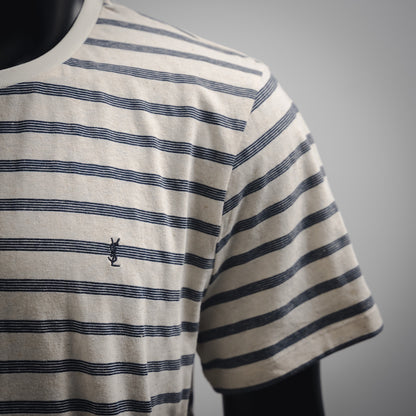 SL schwarz-weiß gestreiftes T-Shirt 