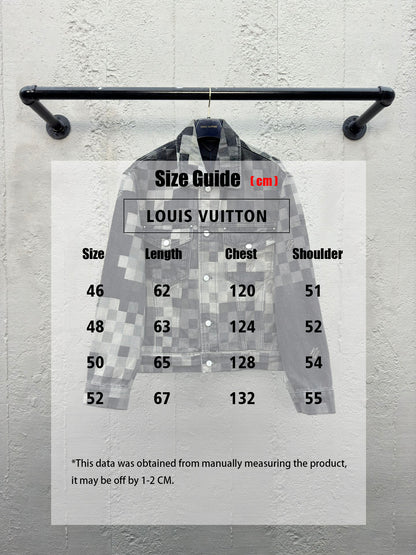 1V  2025FW Tessellated Mosaic Denim Jacket